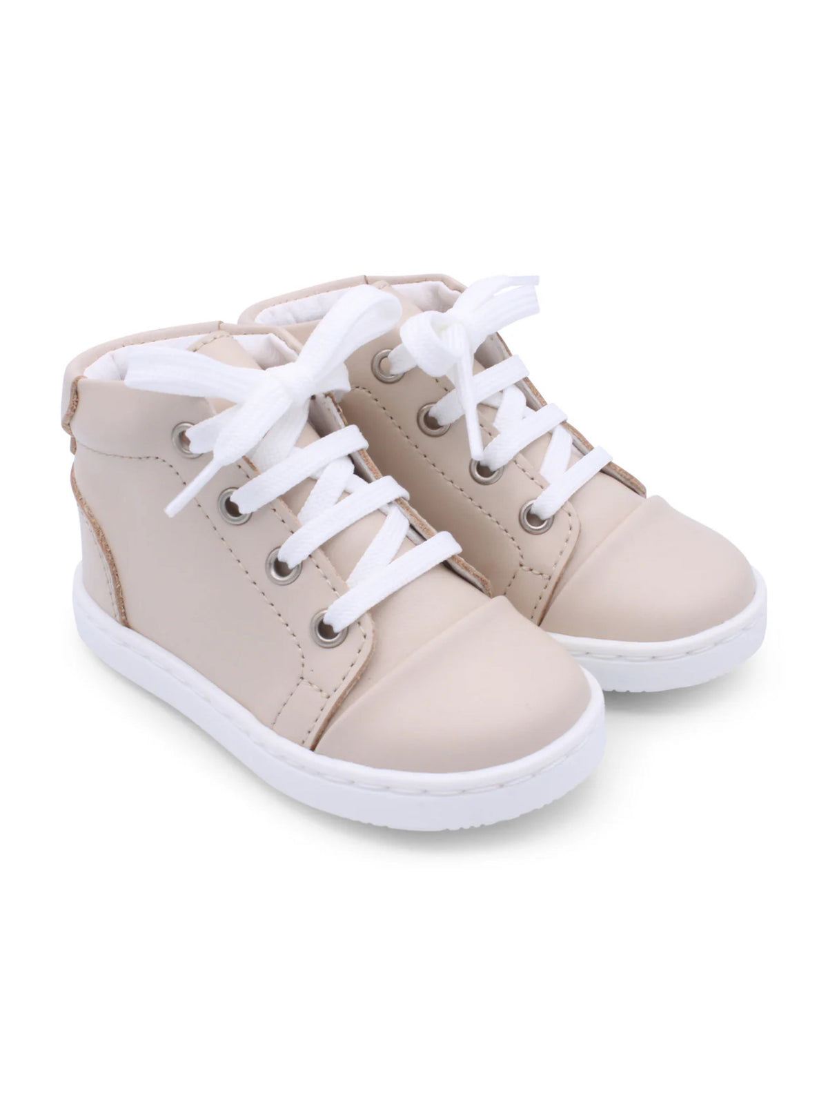 Borboleta Nude 'Danilo' Leather Hi-Top Boots - Rose & Albert