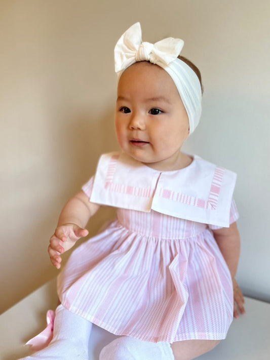 'Agnes' striped 2 piece set - Rose & Albert