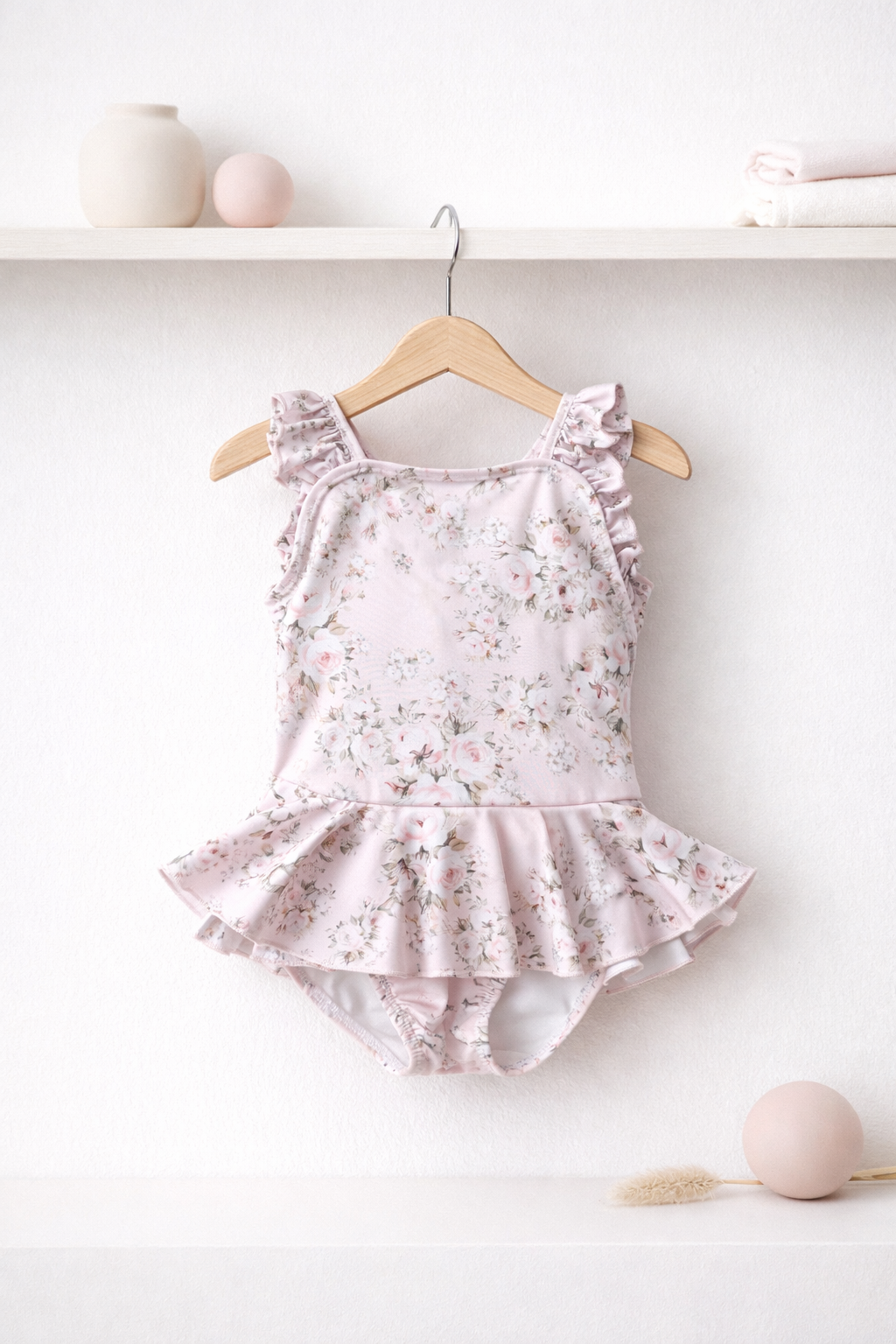 'Rosie' floral frill swimsuit - Rose & Albert