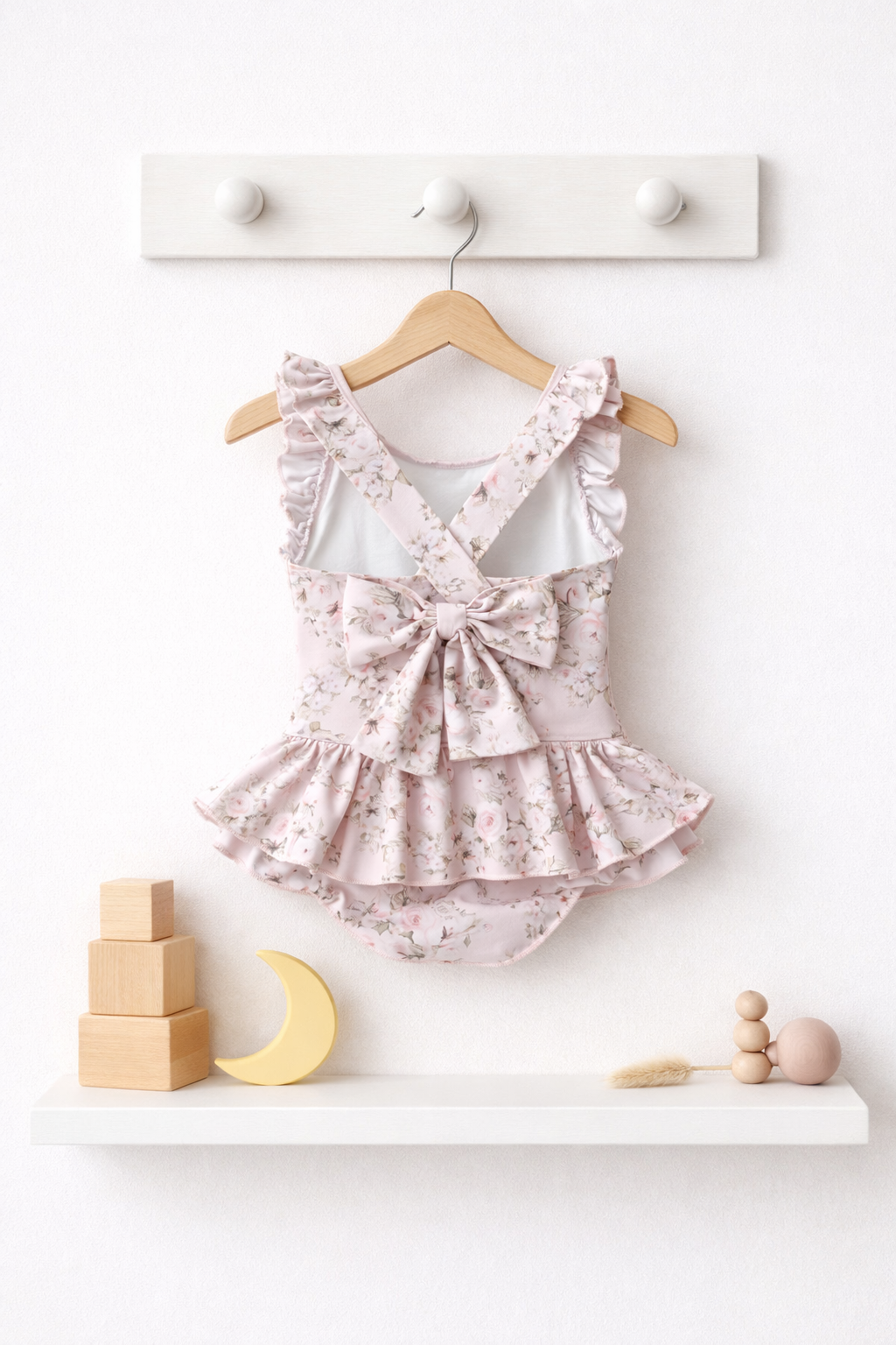 'Rosie' floral frill swimsuit - Rose & Albert