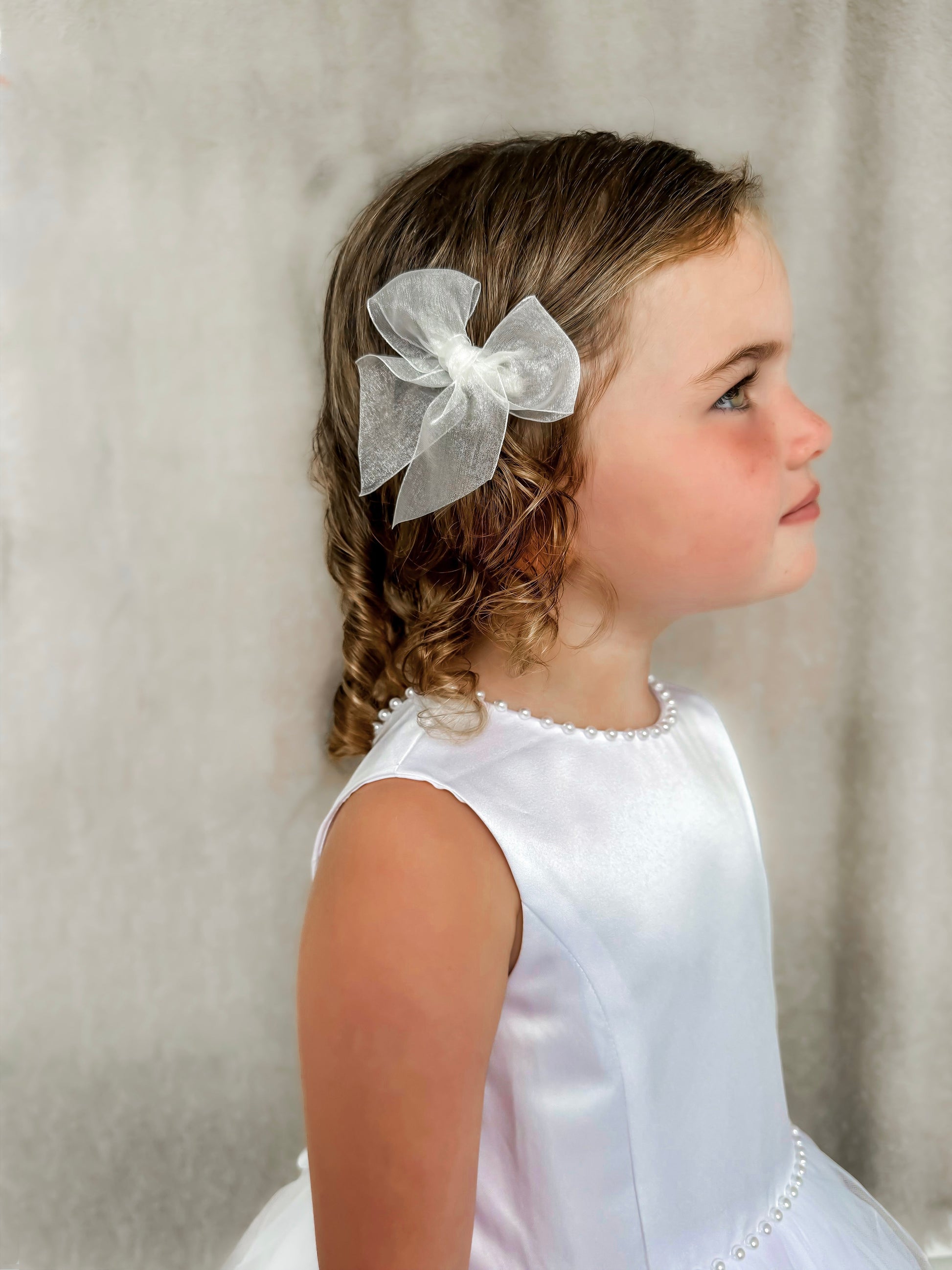 Sarah Louise White Pearl Occasion Dress - Rose & Albert