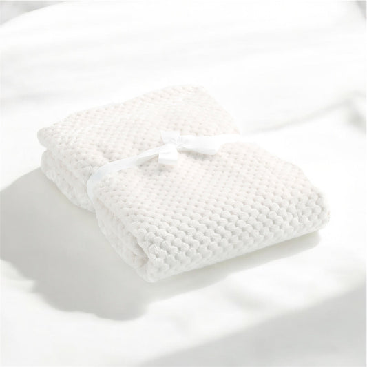 Cocole Personalised Microfibre Soft Baby Blanket in White
