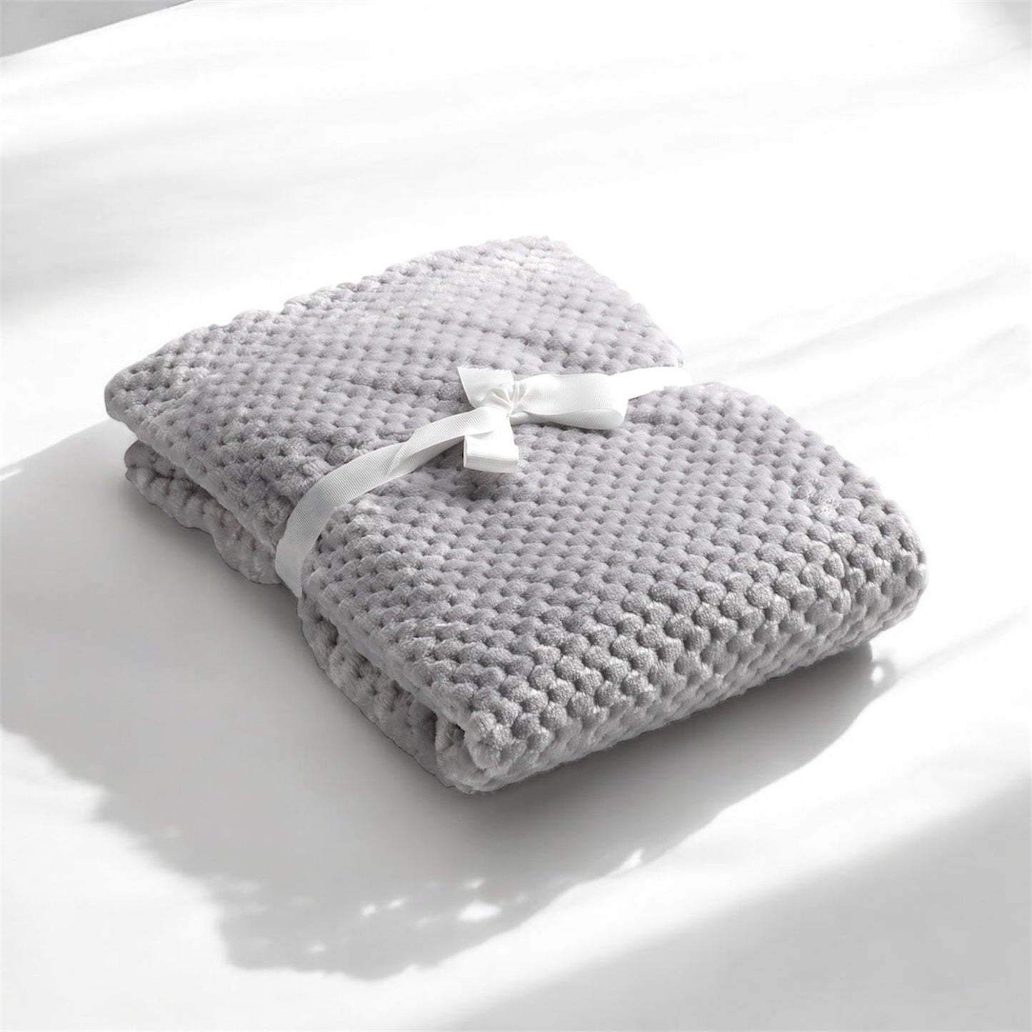 Mora Cocole Personalised Microfibre Soft Baby Blanket in Grey