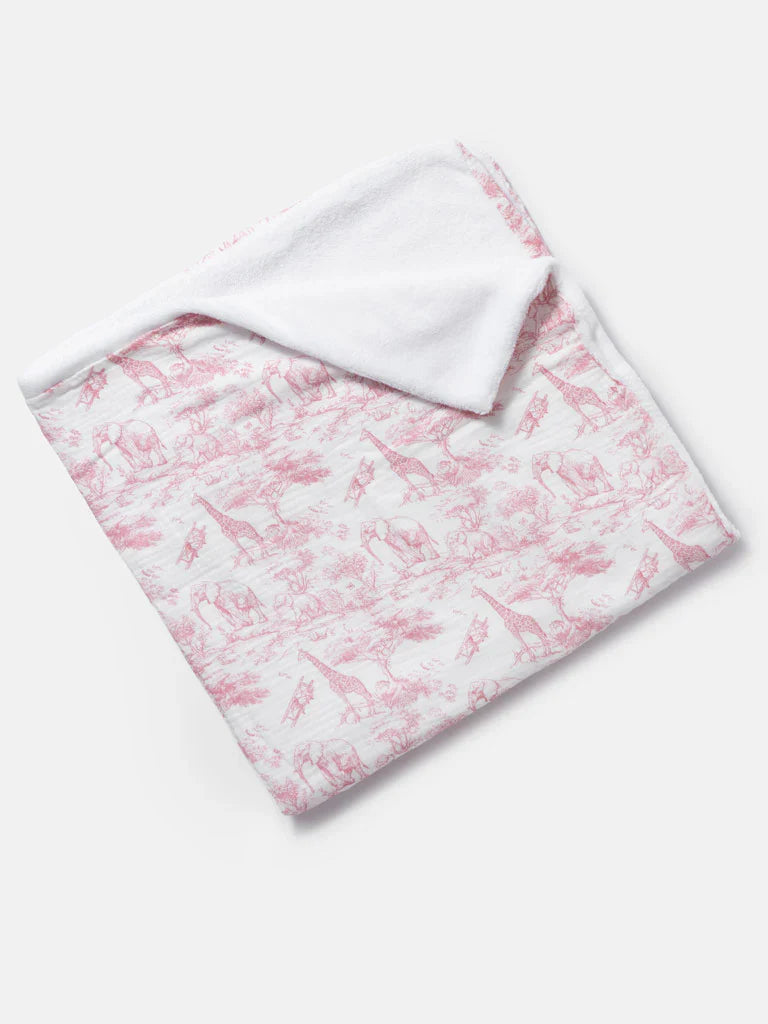 The Little Toile Pink Blanket - Rose & Albert