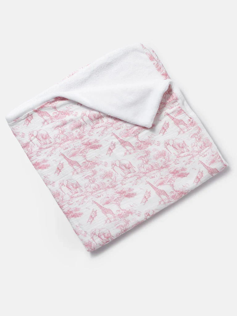 The Little Toile Pink Blanket - Rose & Albert