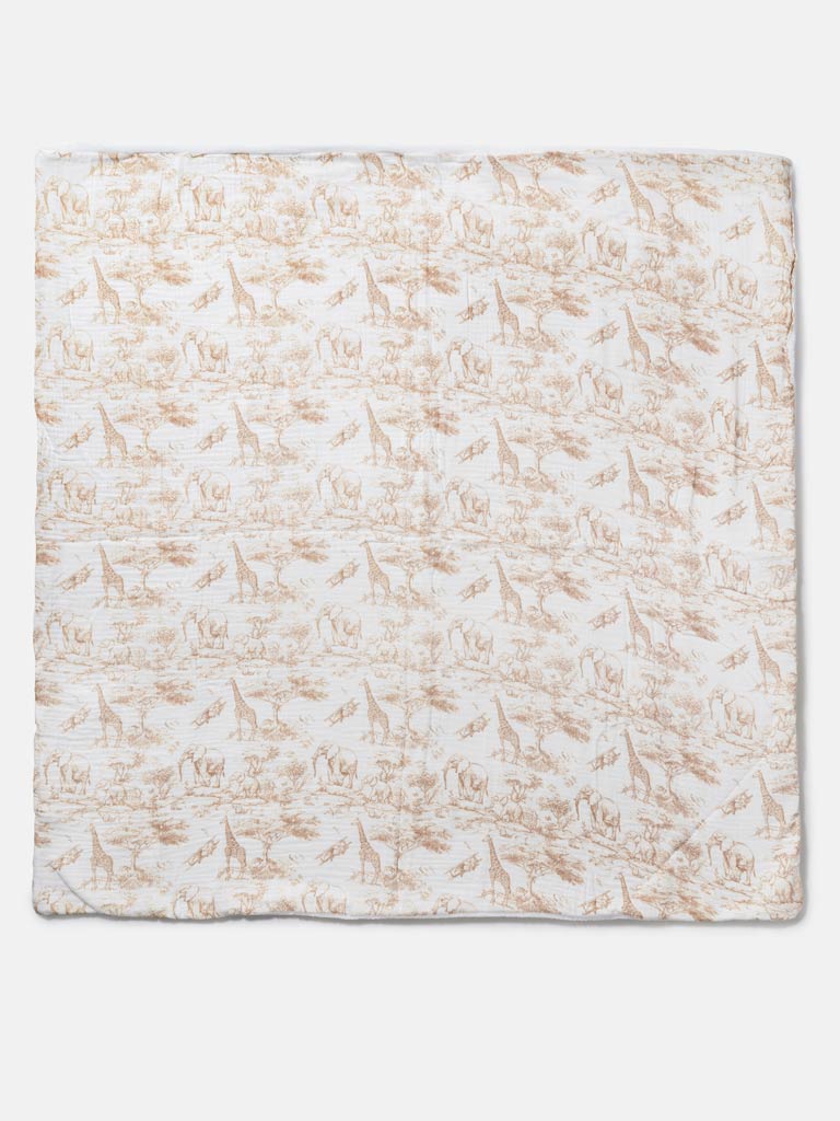 The Little Toile Natural Blanket - Rose & Albert