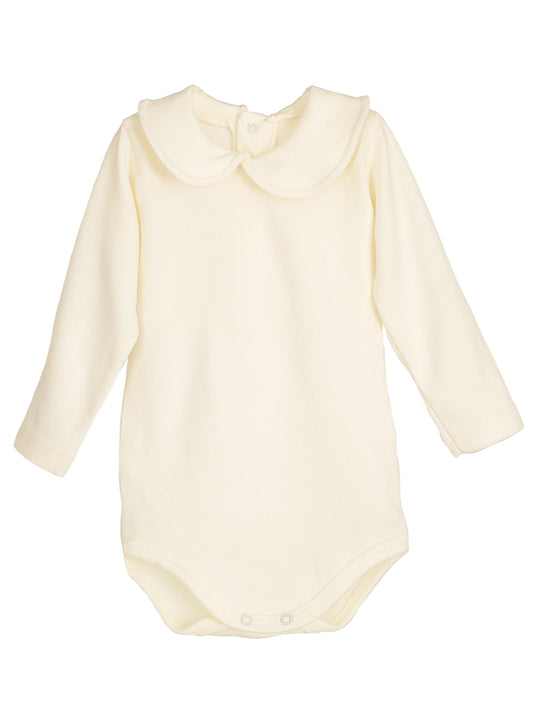 Calamaro Baby Ivory Peter Pan Collar Vest - Rose & Albert