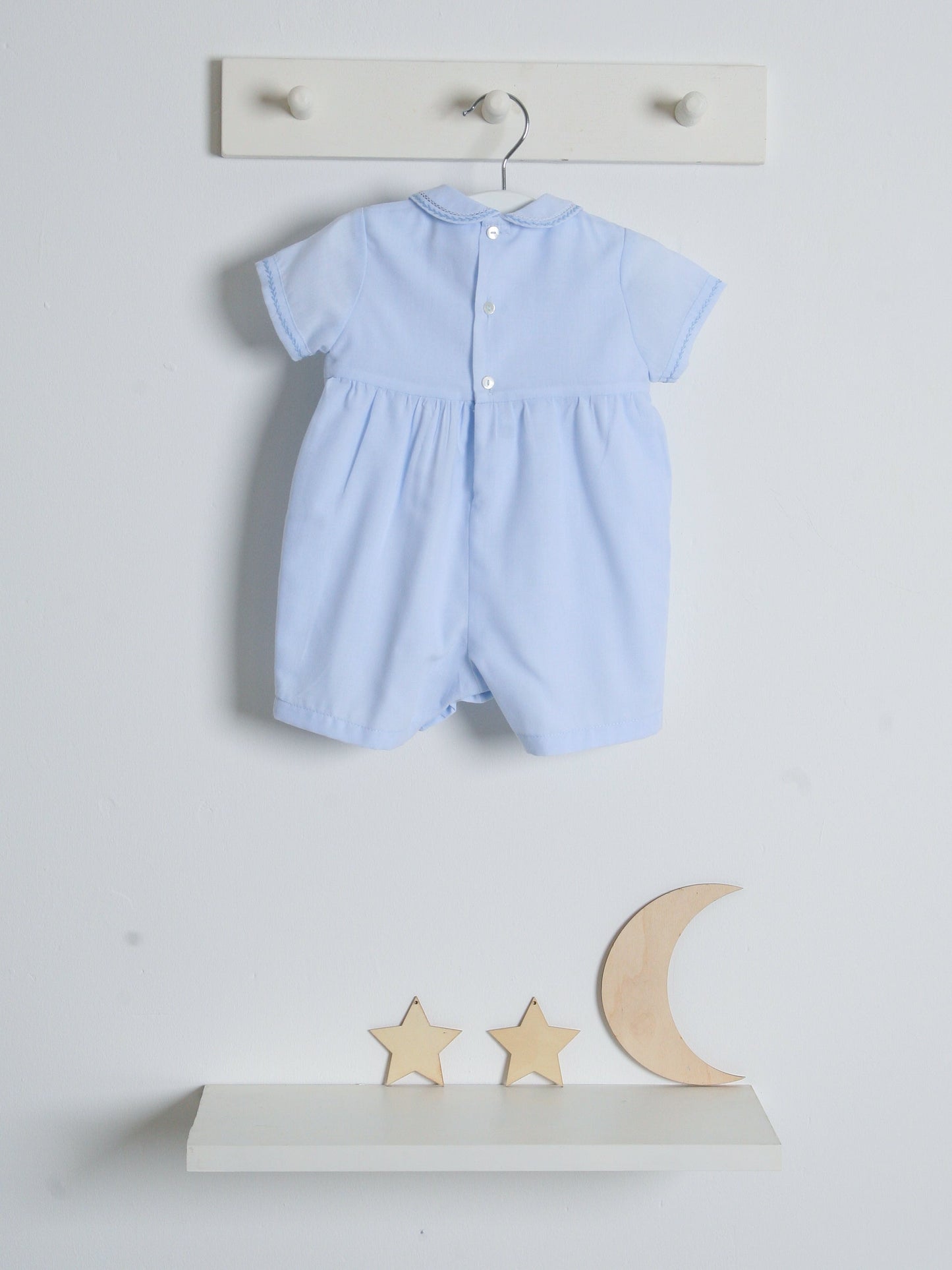 Sarah Louise Blue 'Heritage' smocked romper