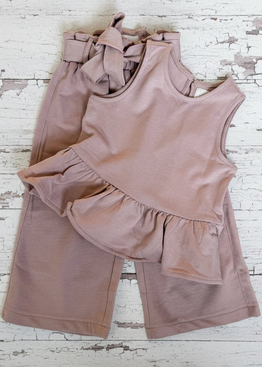 Peplum Summer Set in Pink