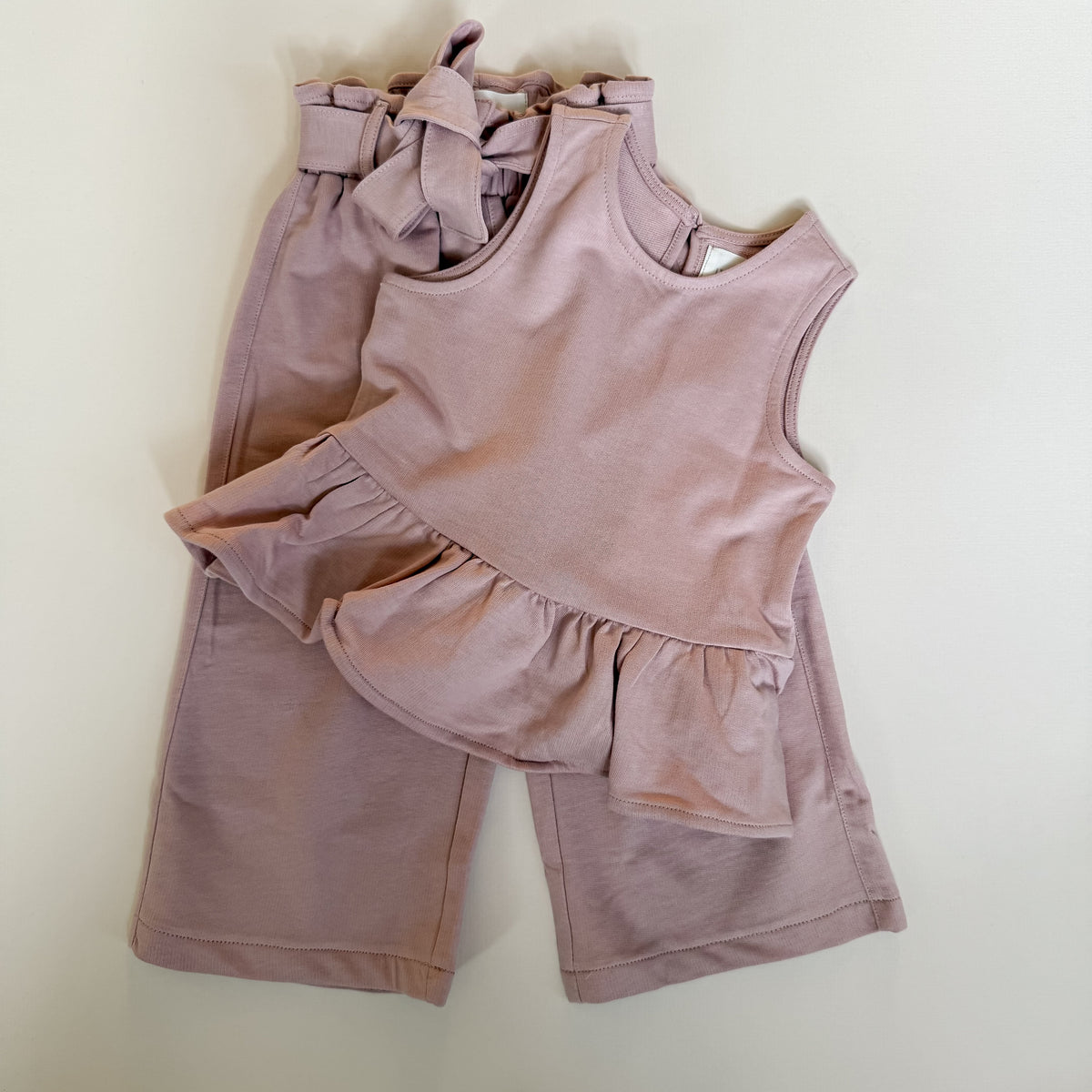Peplum Summer Set - Dusky Pink