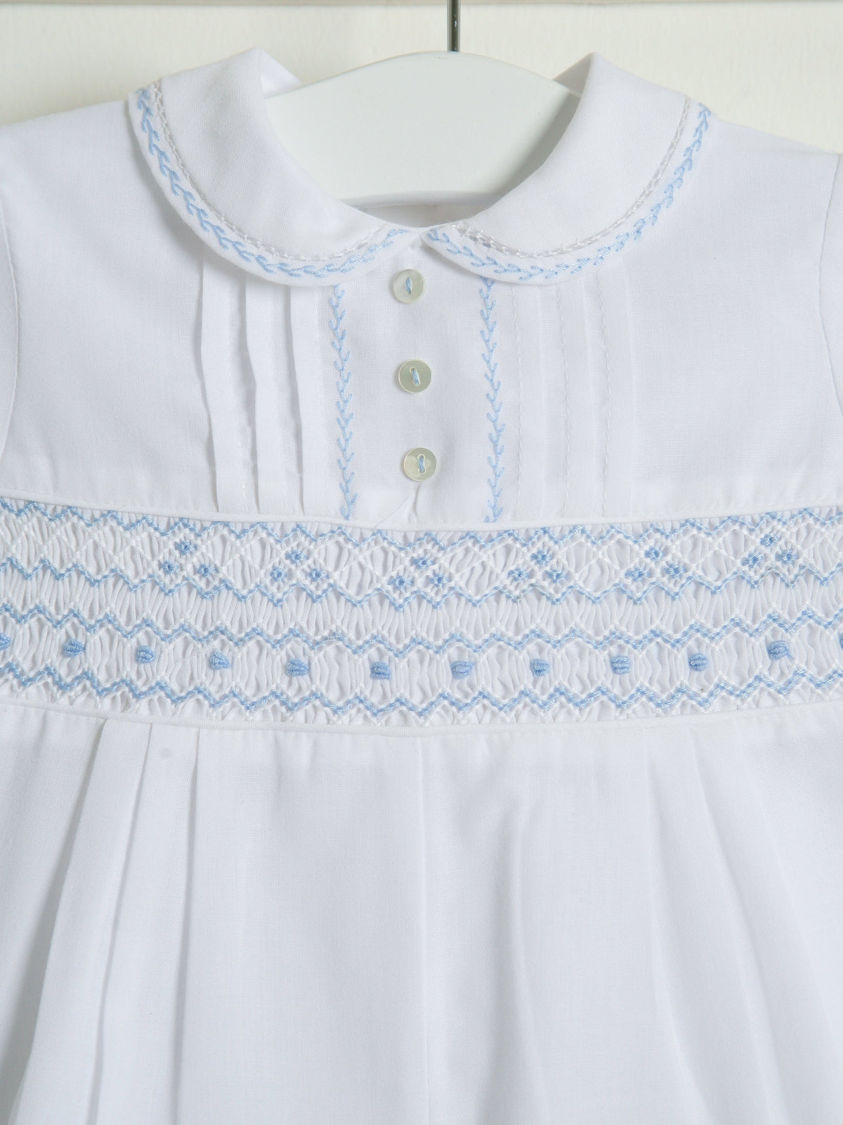 Sarah Louise 'Heritage' smocked romper - Rose & Albert