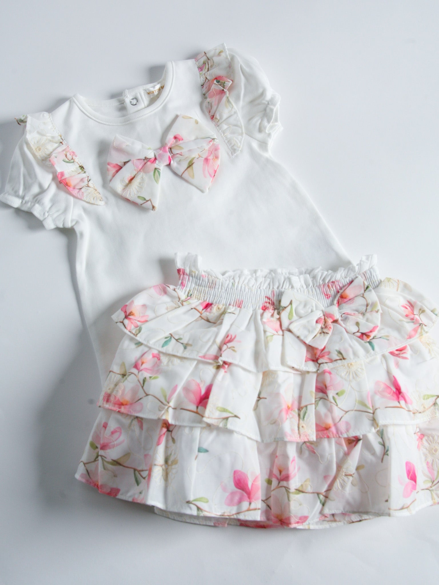 Mintini soft floral skirt set - Rose & Albert