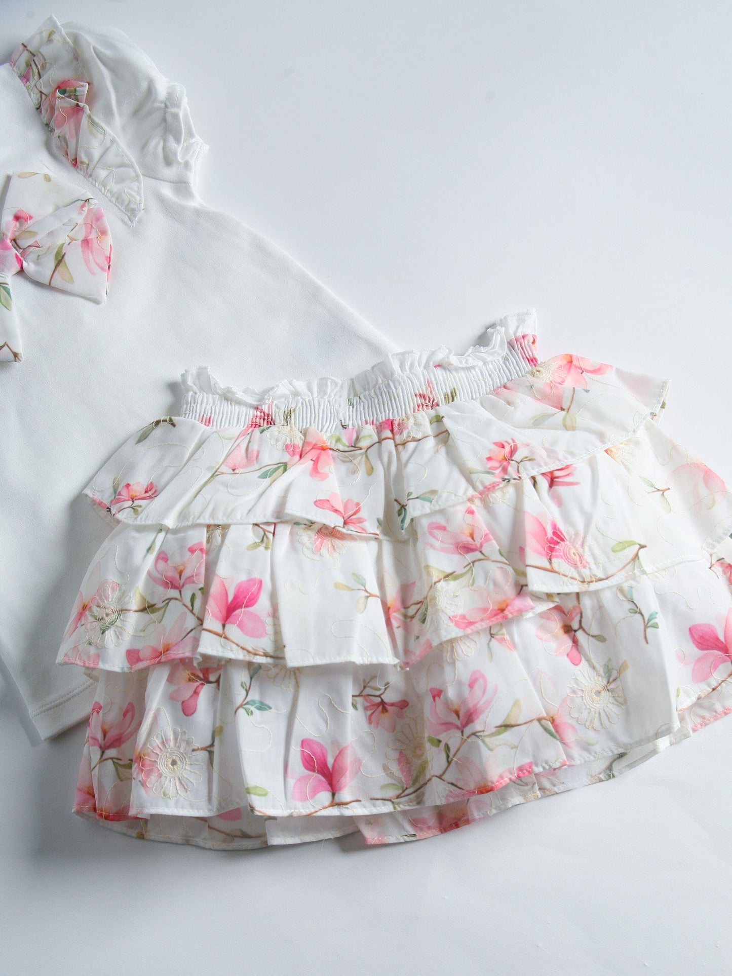 Mintini soft floral skirt set - Rose & Albert
