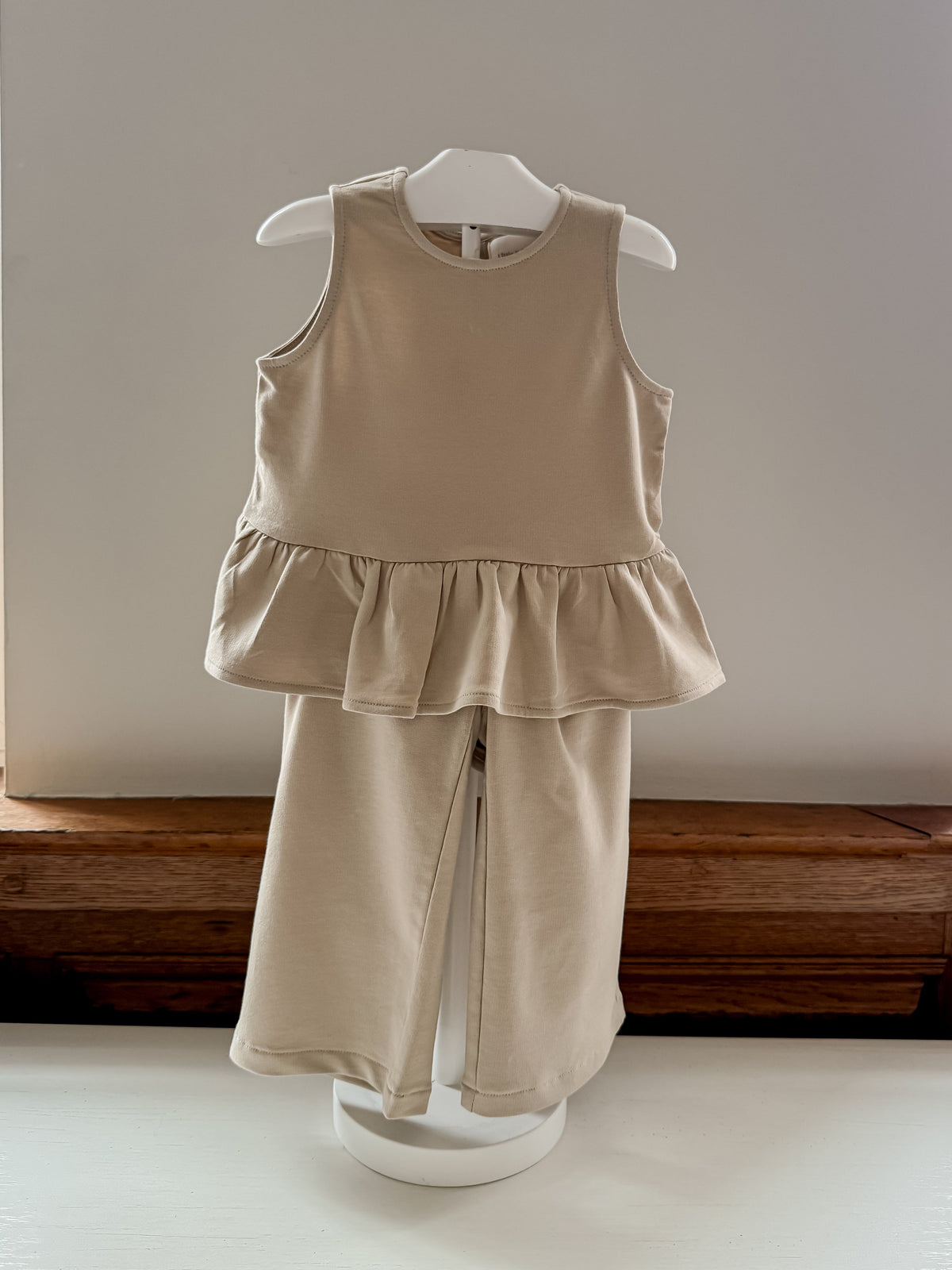 Peplum Summer Set - Light Beige