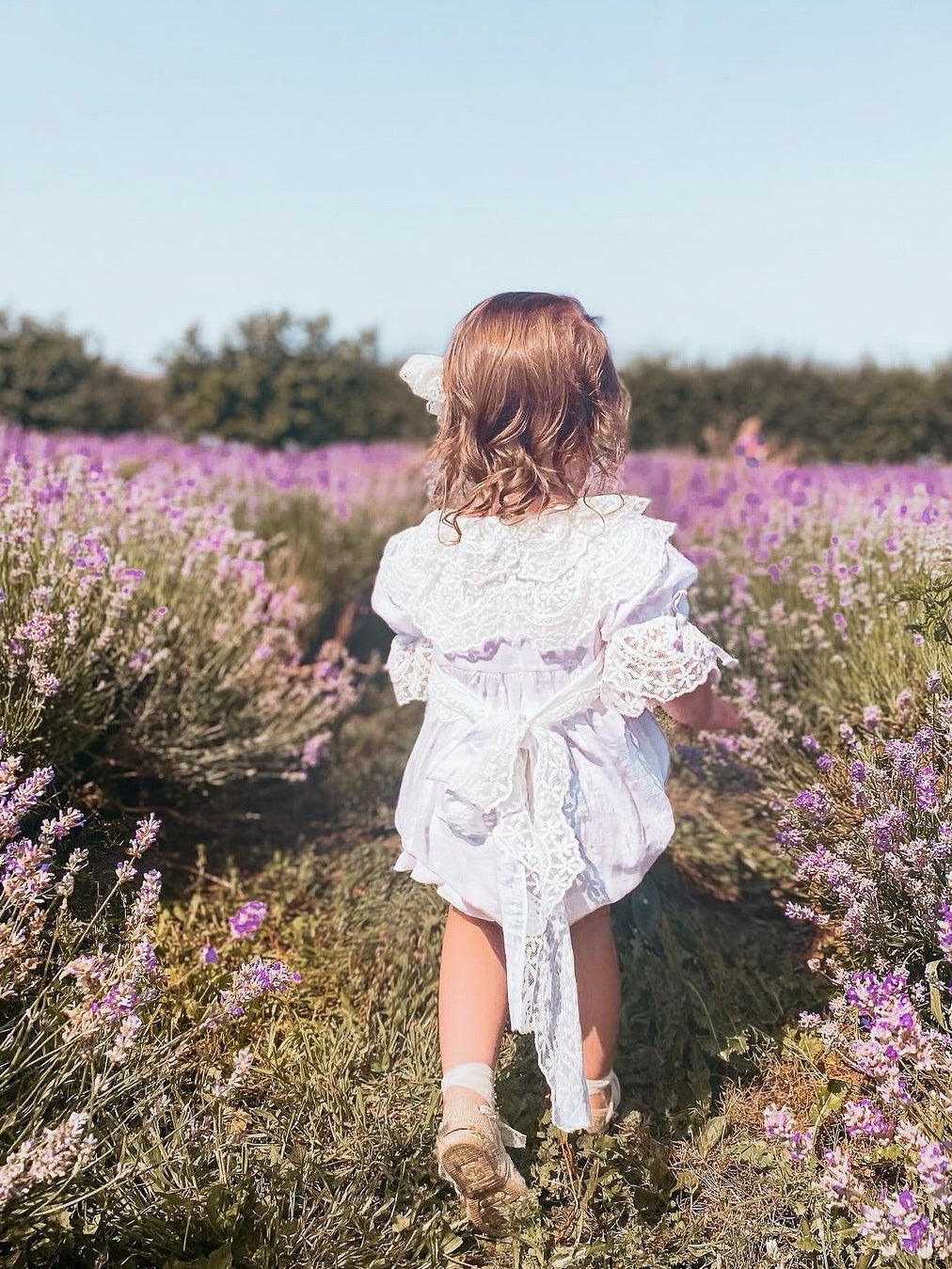 Petite Maison Kids Katherine embroidered linen romper - Rose & Albert