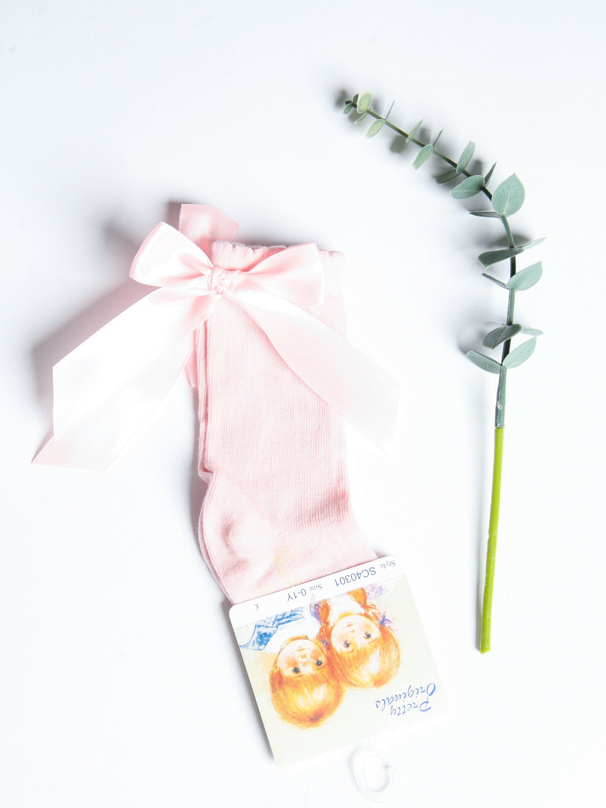Pretty Originals Pink Bow Knee Socks - Rose & Albert