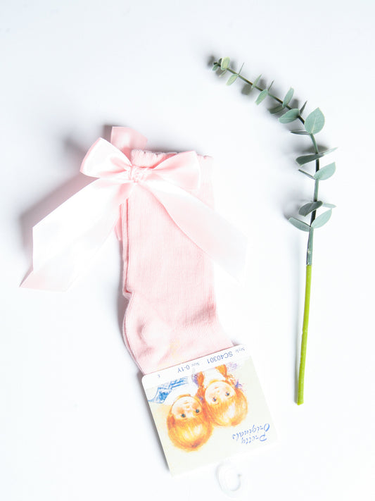 Pretty Originals Pink Bow Knee Socks - Rose & Albert