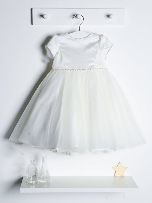Sarah Louise Ivory Pearl & Tulle Occasion Dress - Rose & Albert