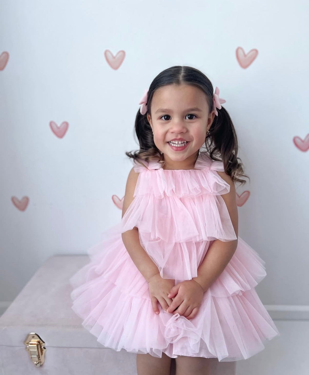 'Lovella' Tulle Romper - Rose & Albert