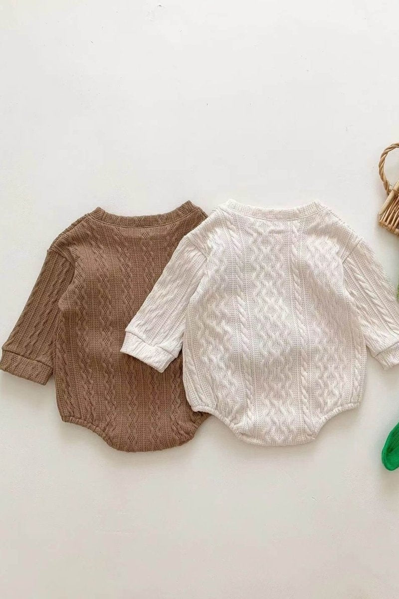 Autumn Bear Bodysuit, Green, White or Brown - Cozy Crew Club