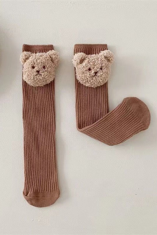 The Bear Knee Socks - Cozy Crew Club