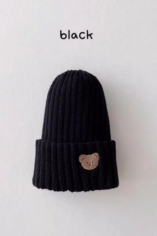 Knitted Bear Beanie Hats Multiple Colours - Cozy Crew Club
