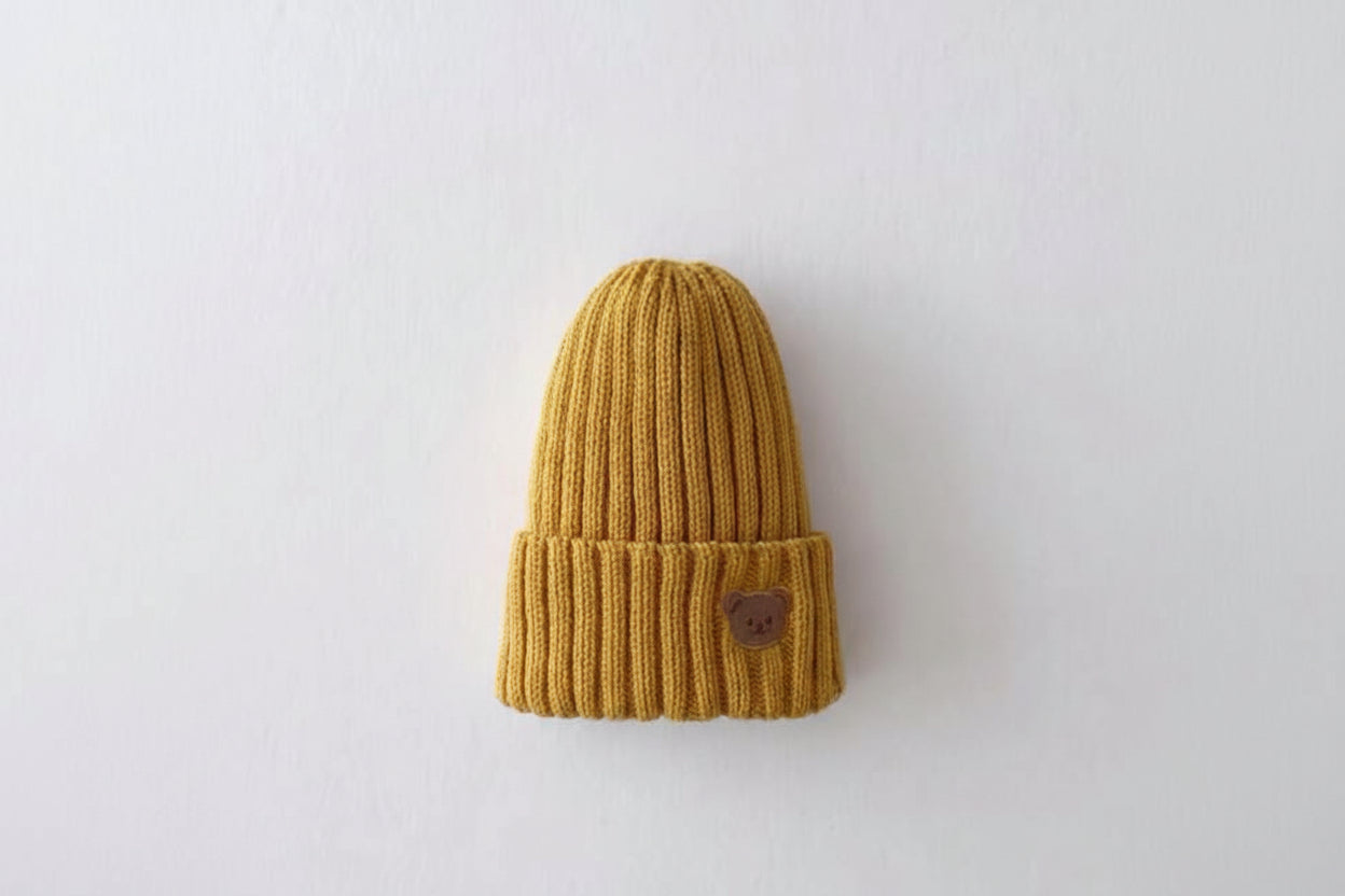 Knitted Bear Beanie Hats