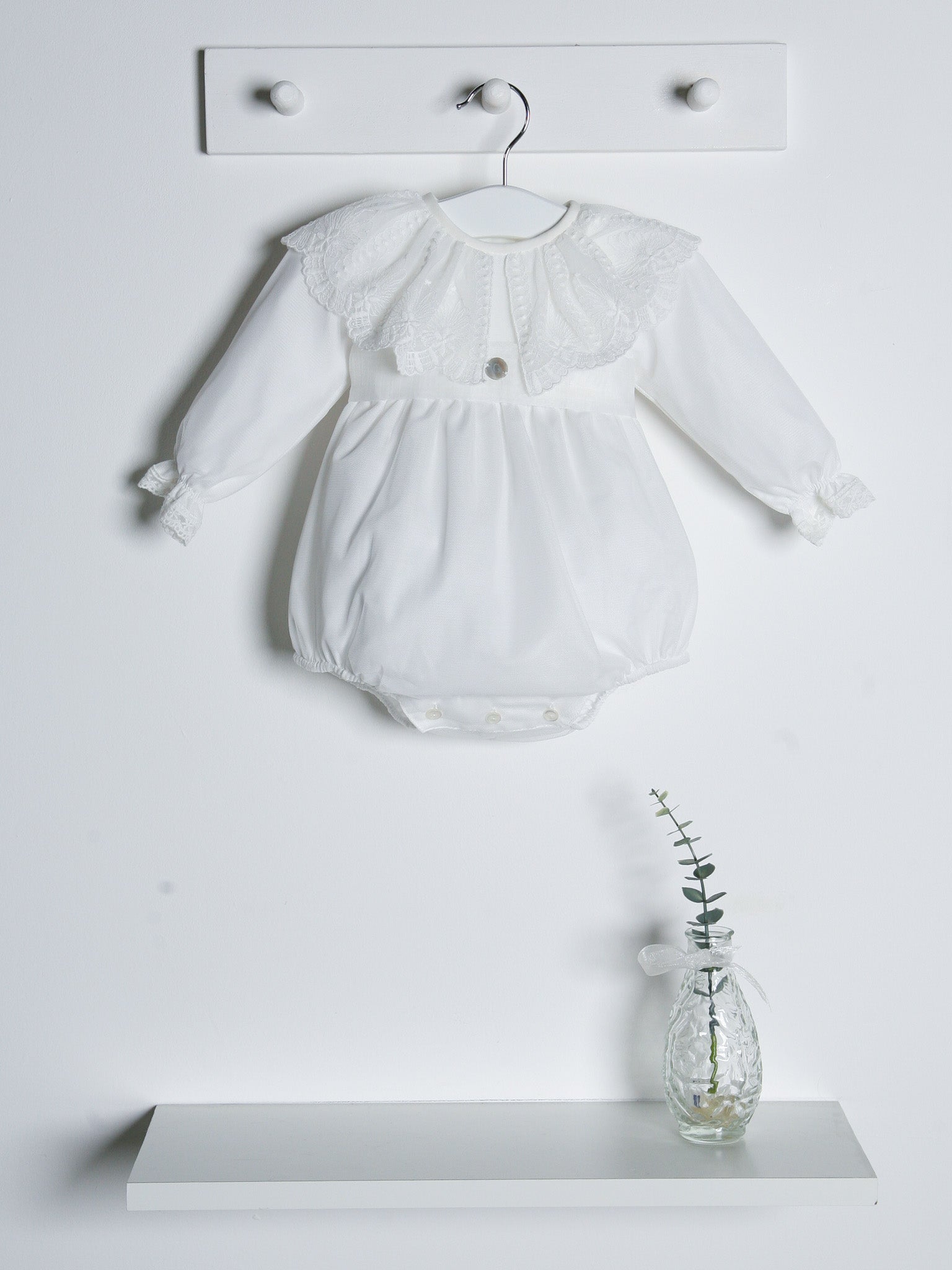 ‘Florri’ Organza & lace romper - Rose & Albert