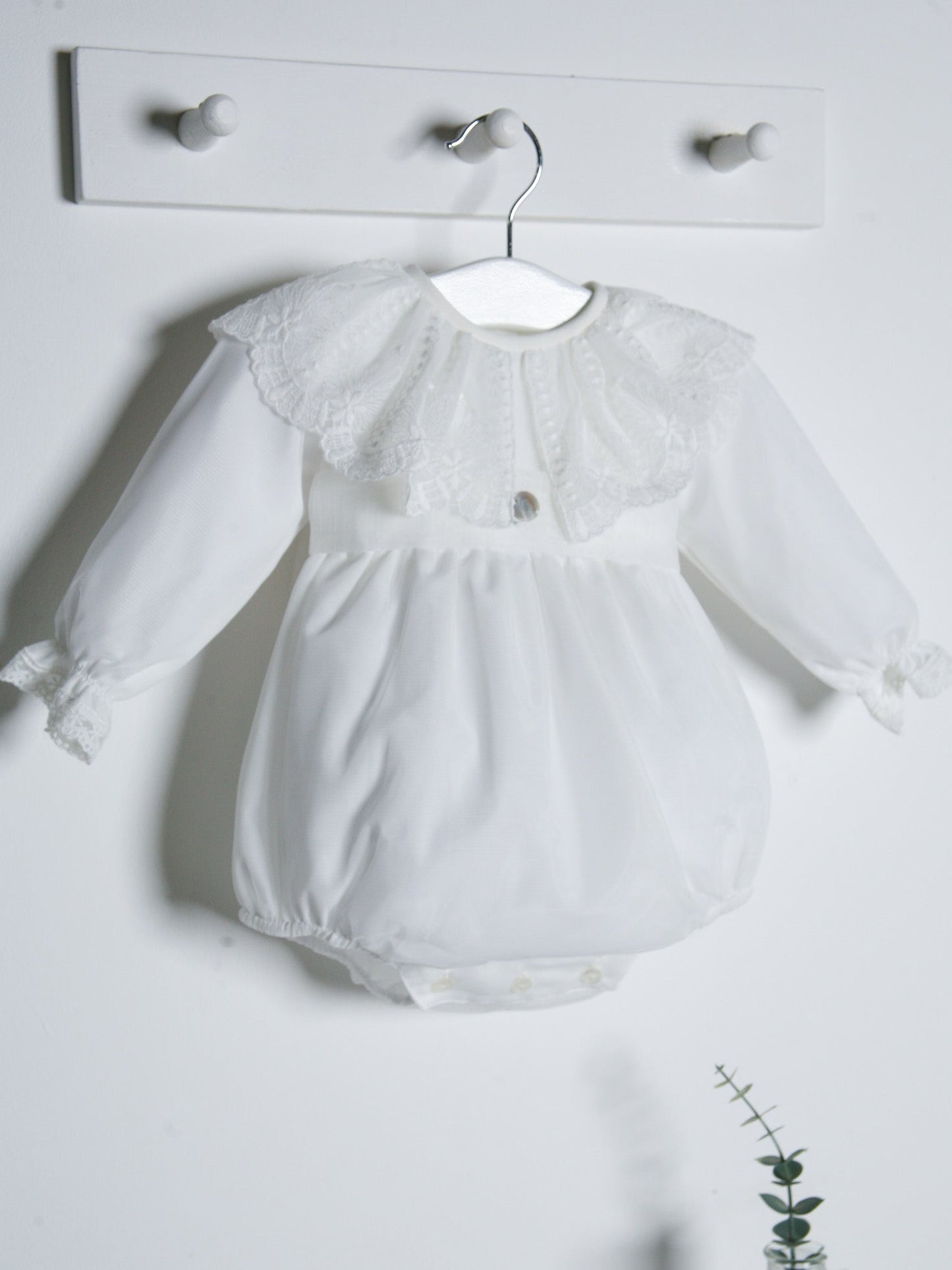‘Florri’ Organza & lace romper - Rose & Albert