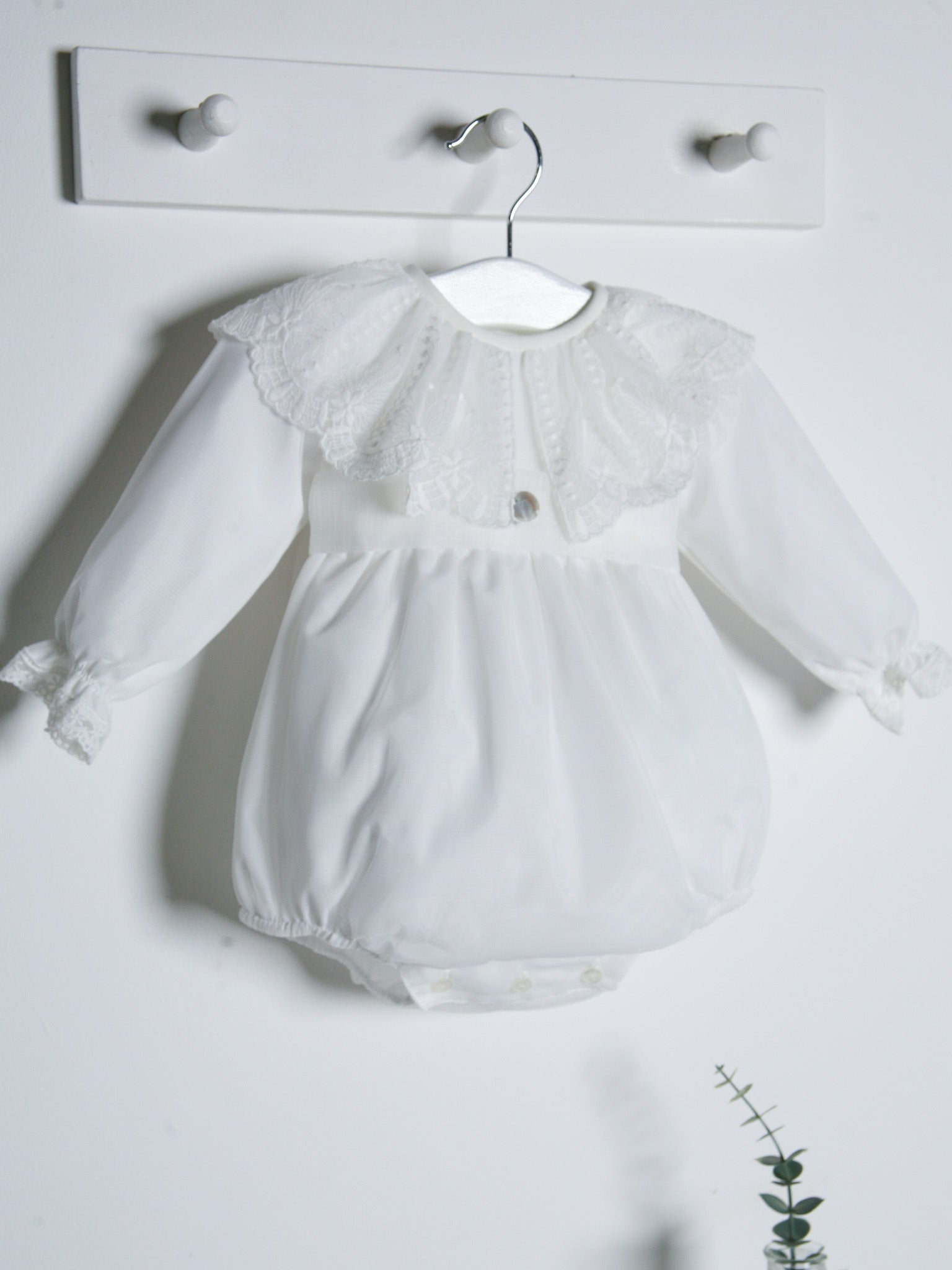 ‘Florri’ Organza & lace romper - Rose & Albert