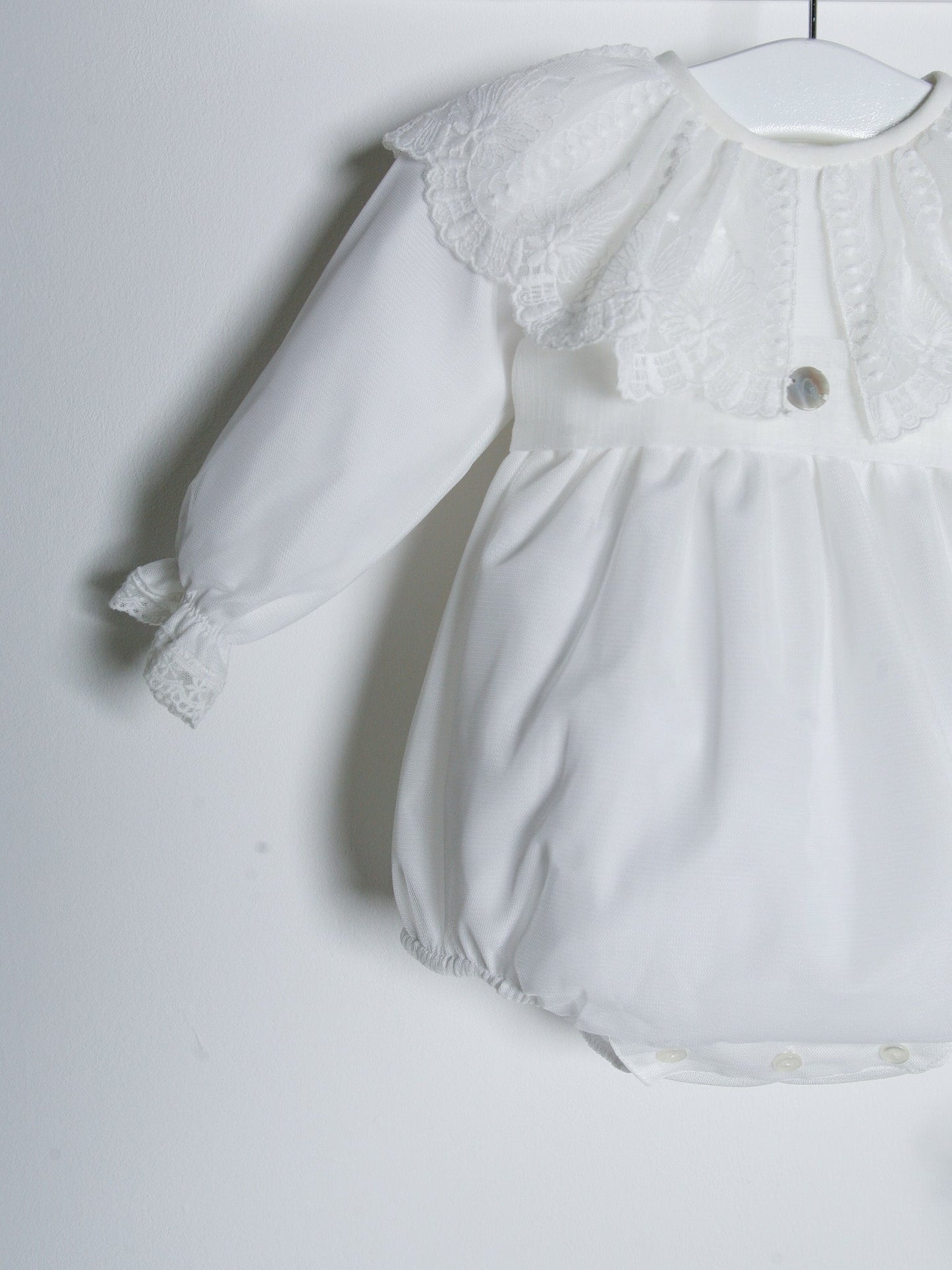 ‘Florri’ Organza & lace romper - Rose & Albert