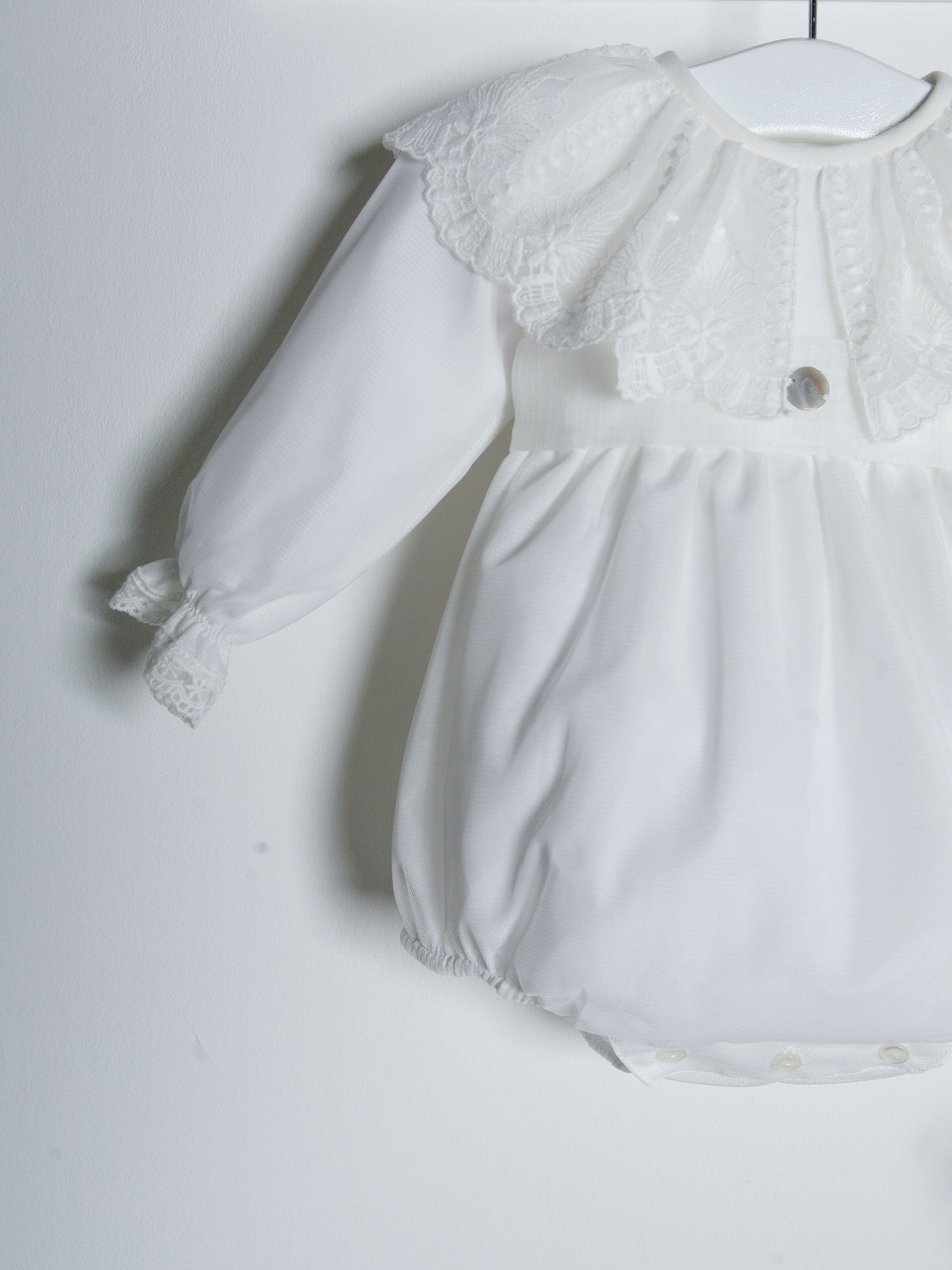 ‘Florri’ Organza & lace romper - Rose & Albert