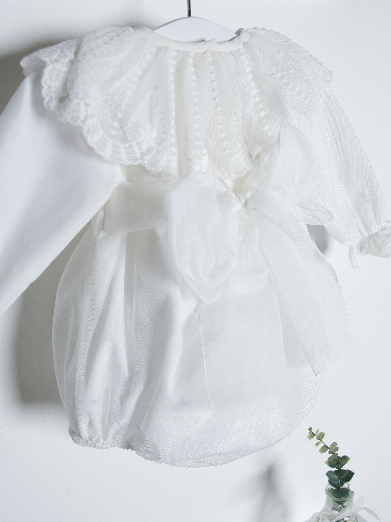 ‘Florri’ Organza & lace romper - Rose & Albert
