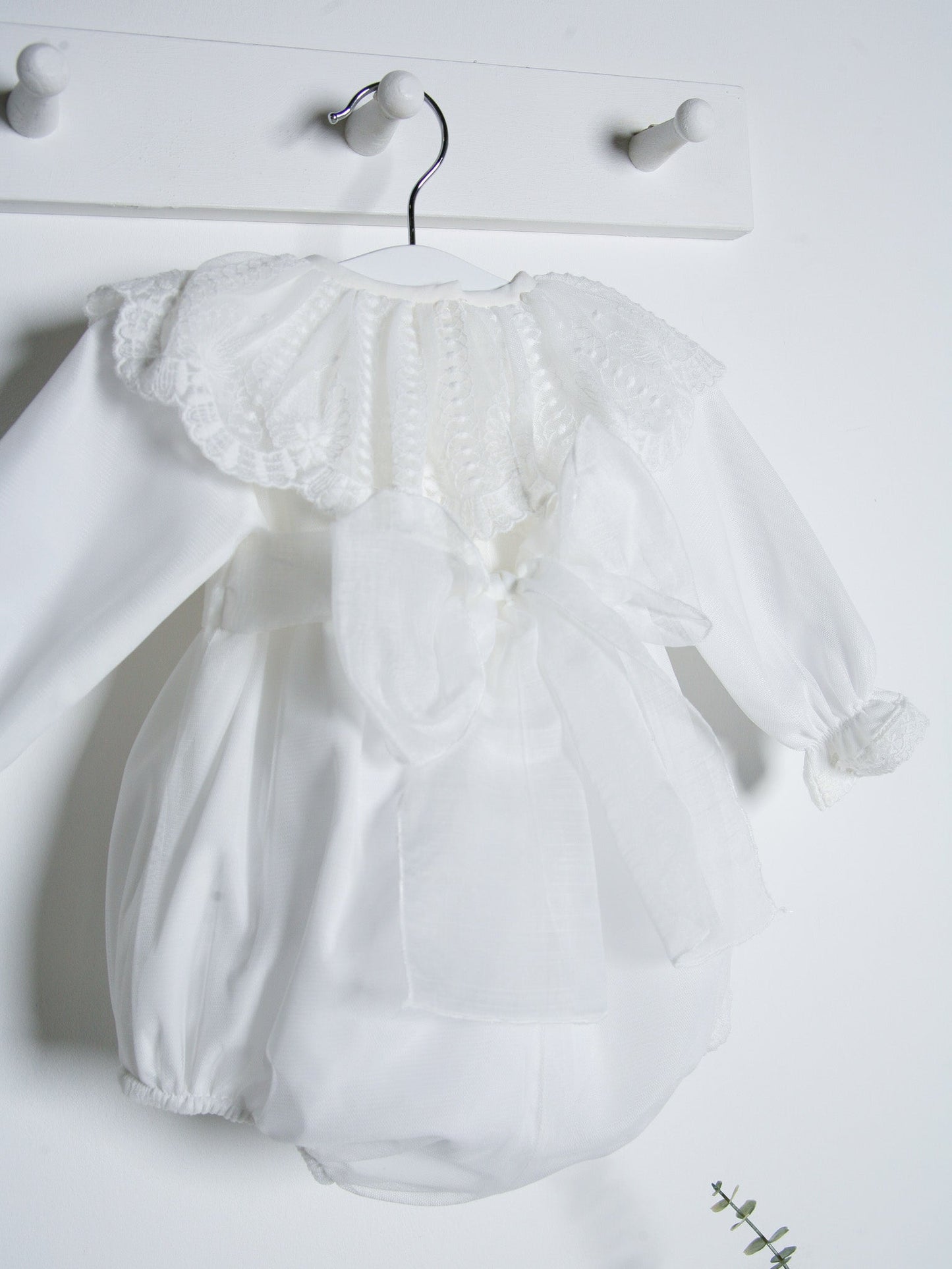 ‘Florri’ Organza & lace romper - Rose & Albert
