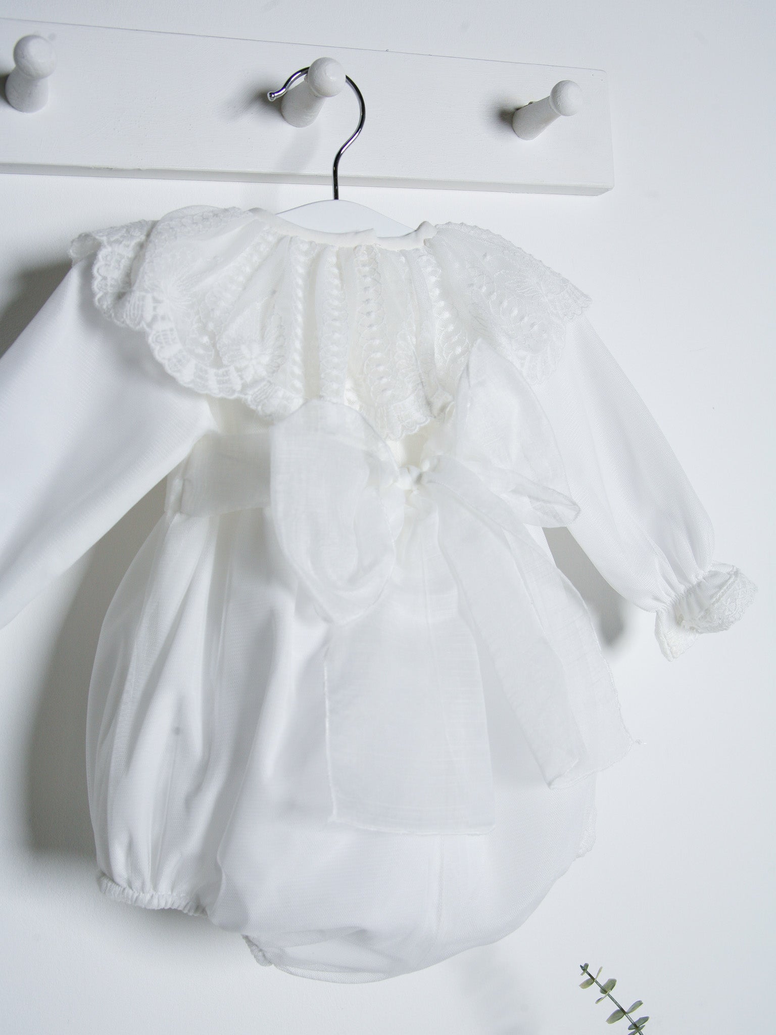 ‘Florri’ Organza & lace romper - Rose & Albert