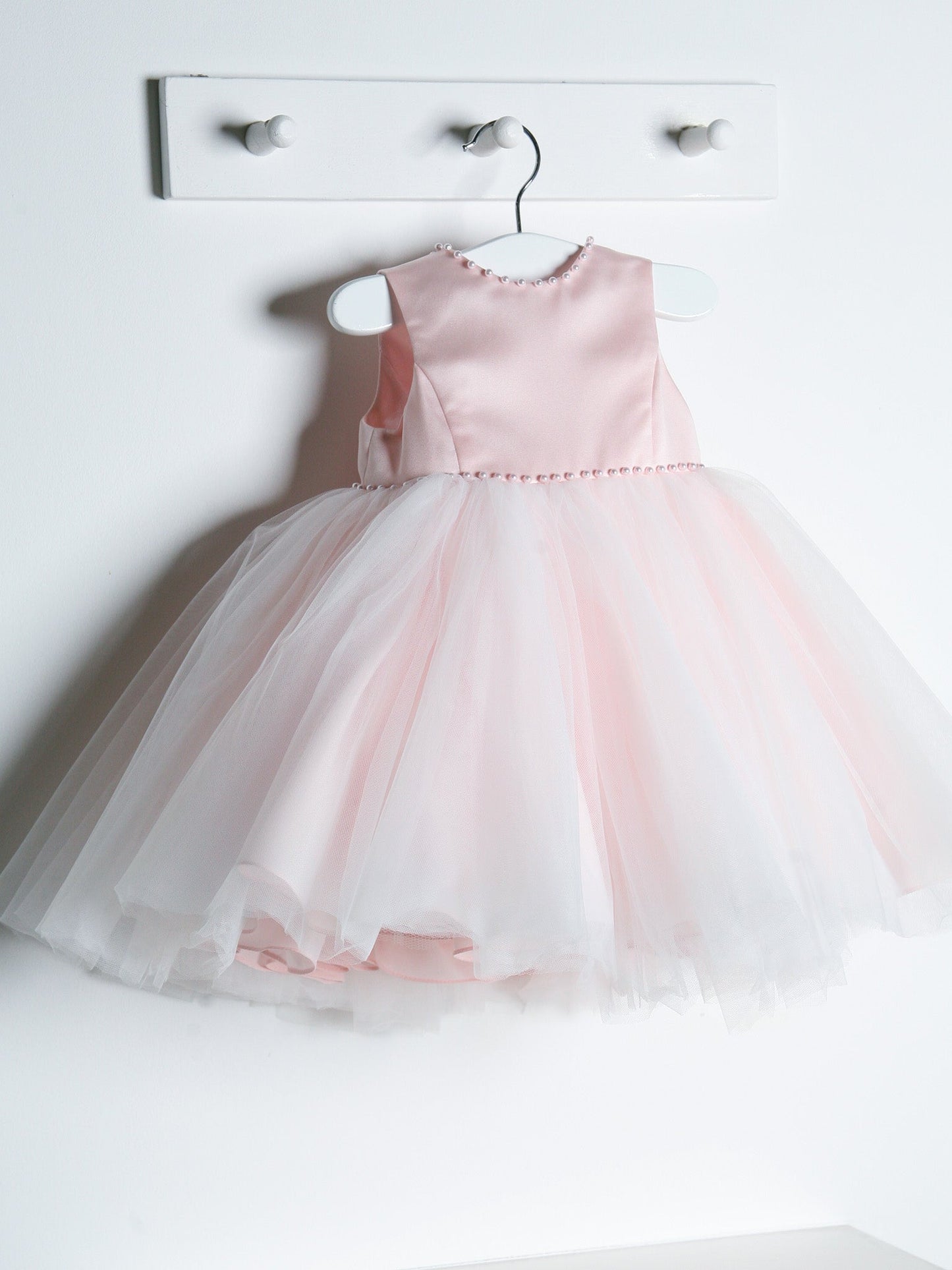 Sarah Louise Peach Pearl Occasion Dress - Rose & Albert