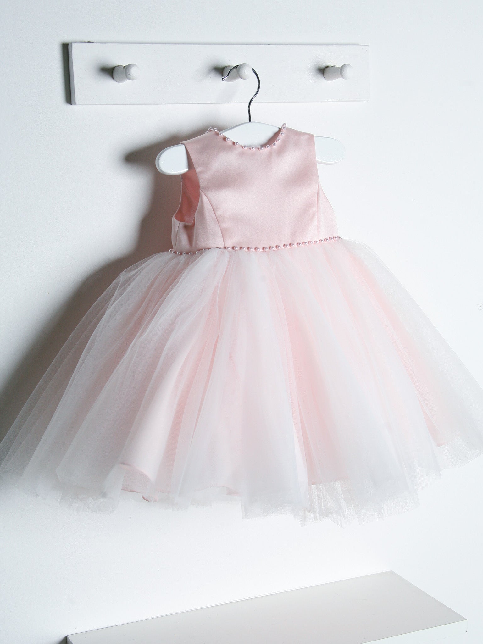 Sarah Louise Peach Pearl Occasion Dress - Rose & Albert