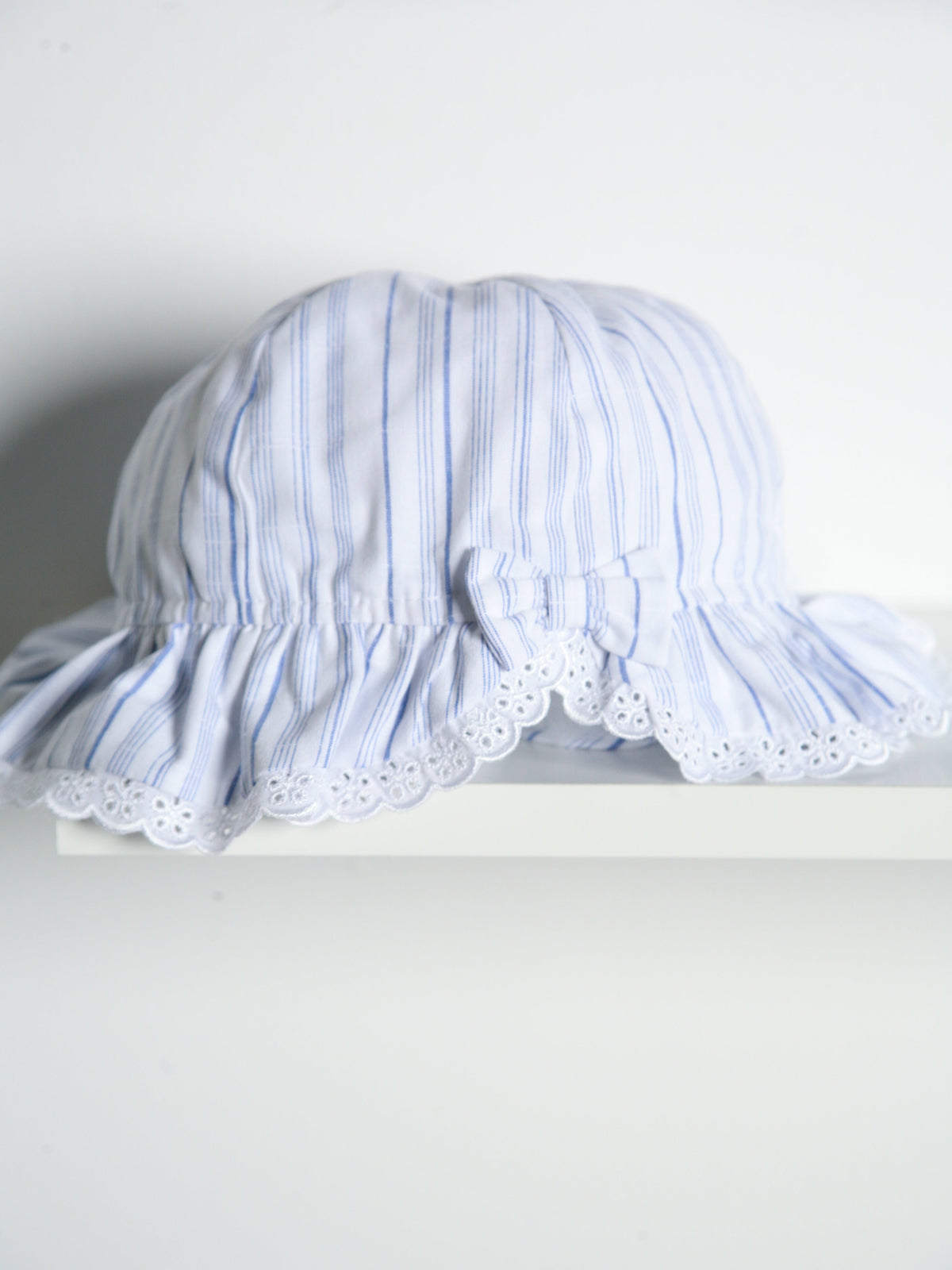Exclusive to R&A by Sarah Louise Blue Stripe Dress with Sunhat - Rose & Albert