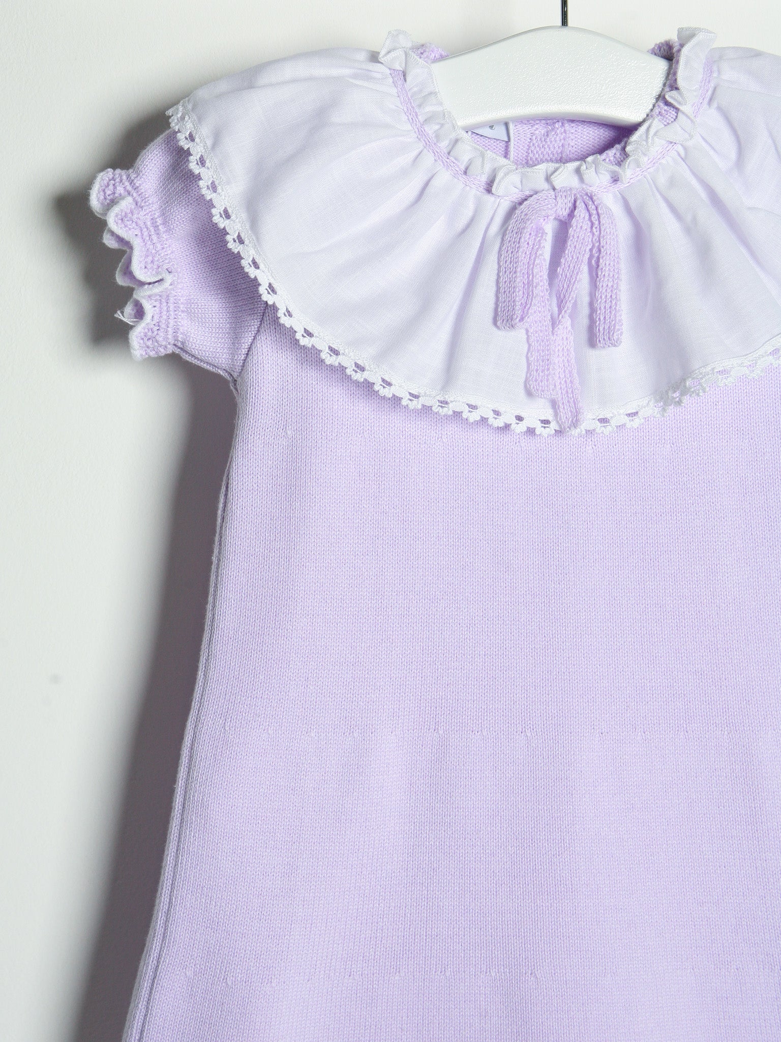 'Maya' lilac knitted statement collar dress - Rose & Albert