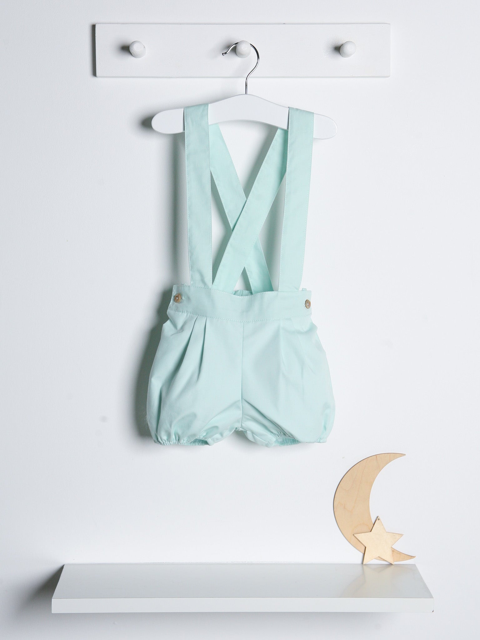 'Joshua' mint green dungaree - Rose & Albert
