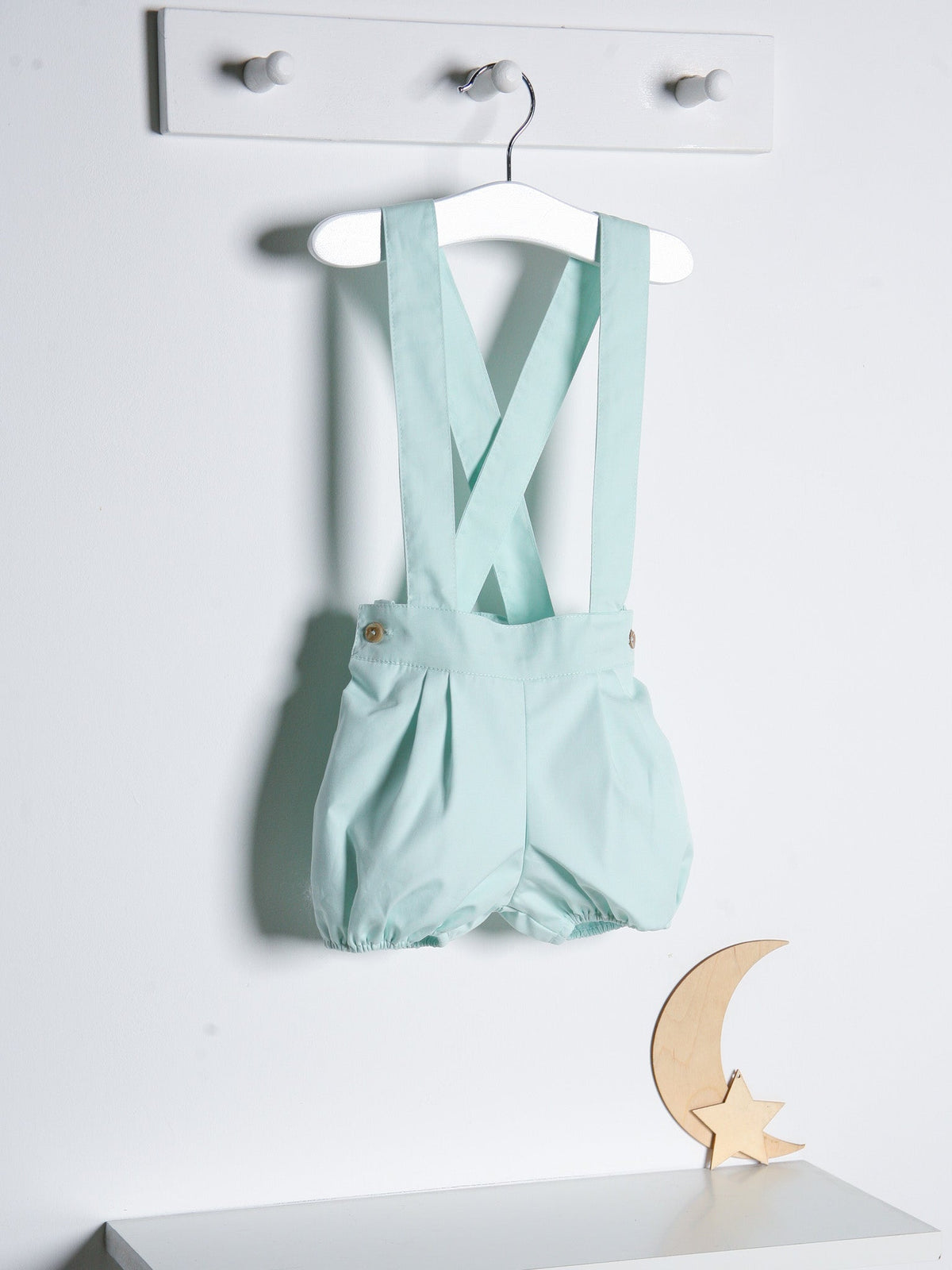 'Joshua' mint green dungaree - Rose & Albert