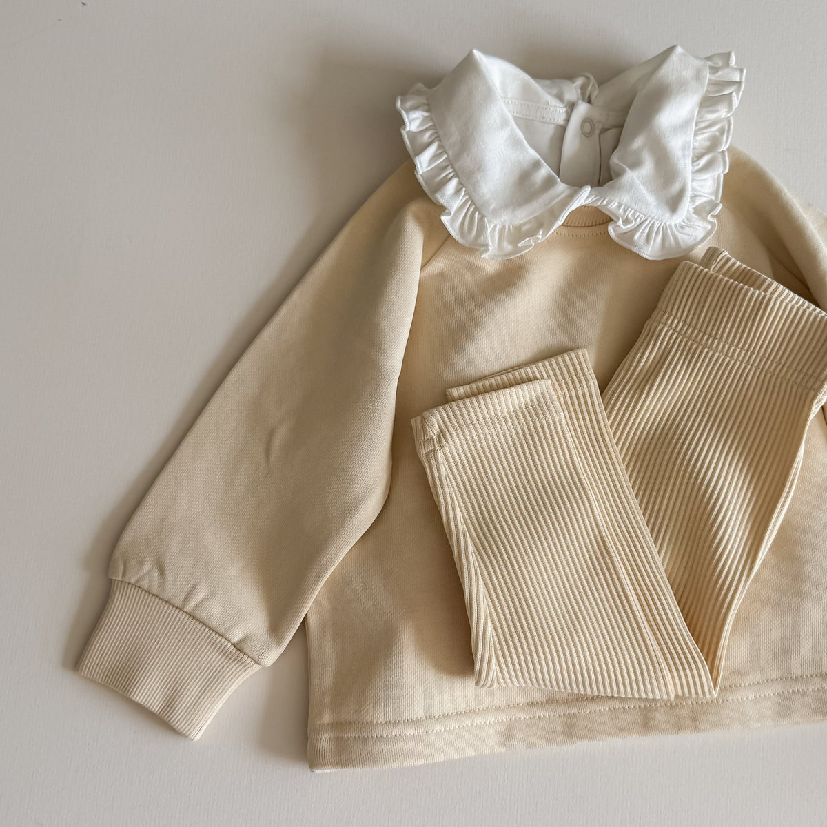 Cotton Sweatshirt - Pale Yellow