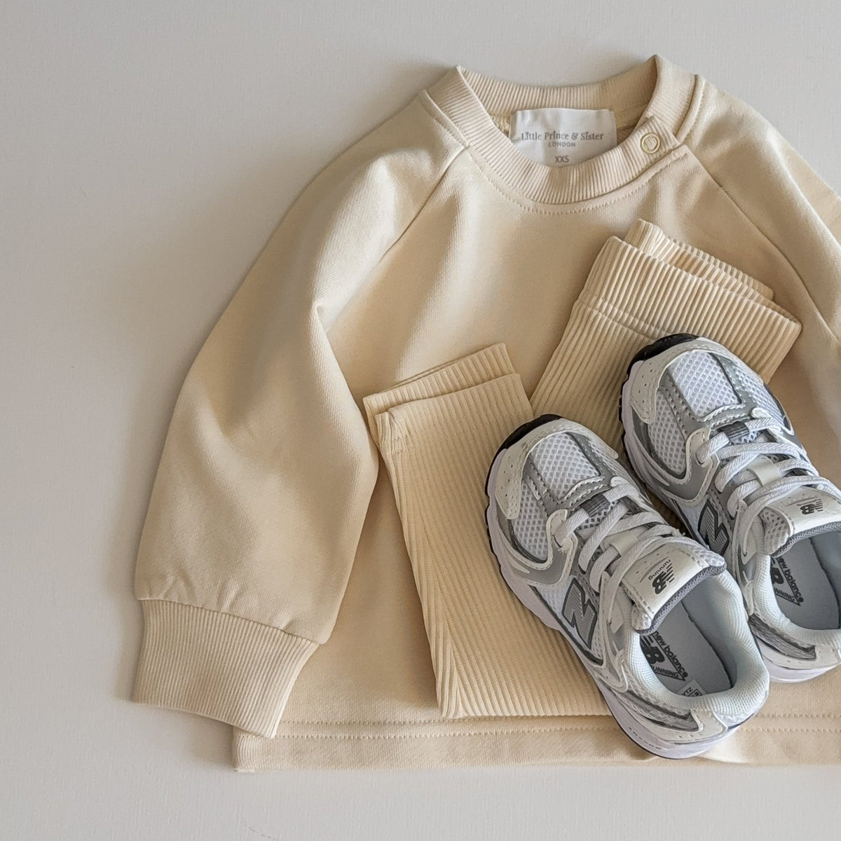 Ribbed Leggings - Pale Yellow