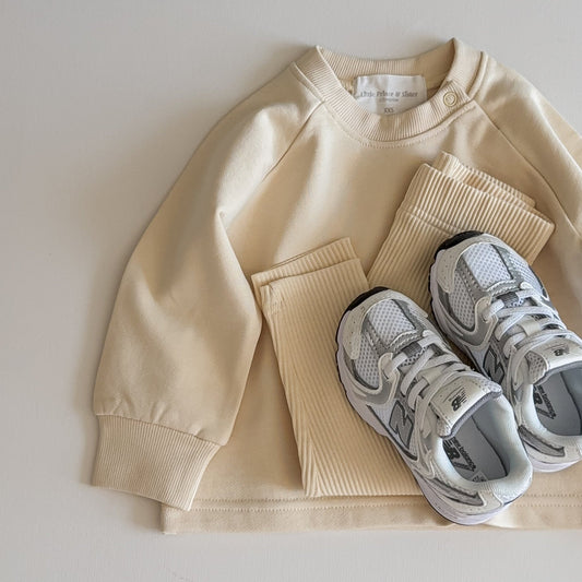 Cotton Sweatshirt - Pale Yellow