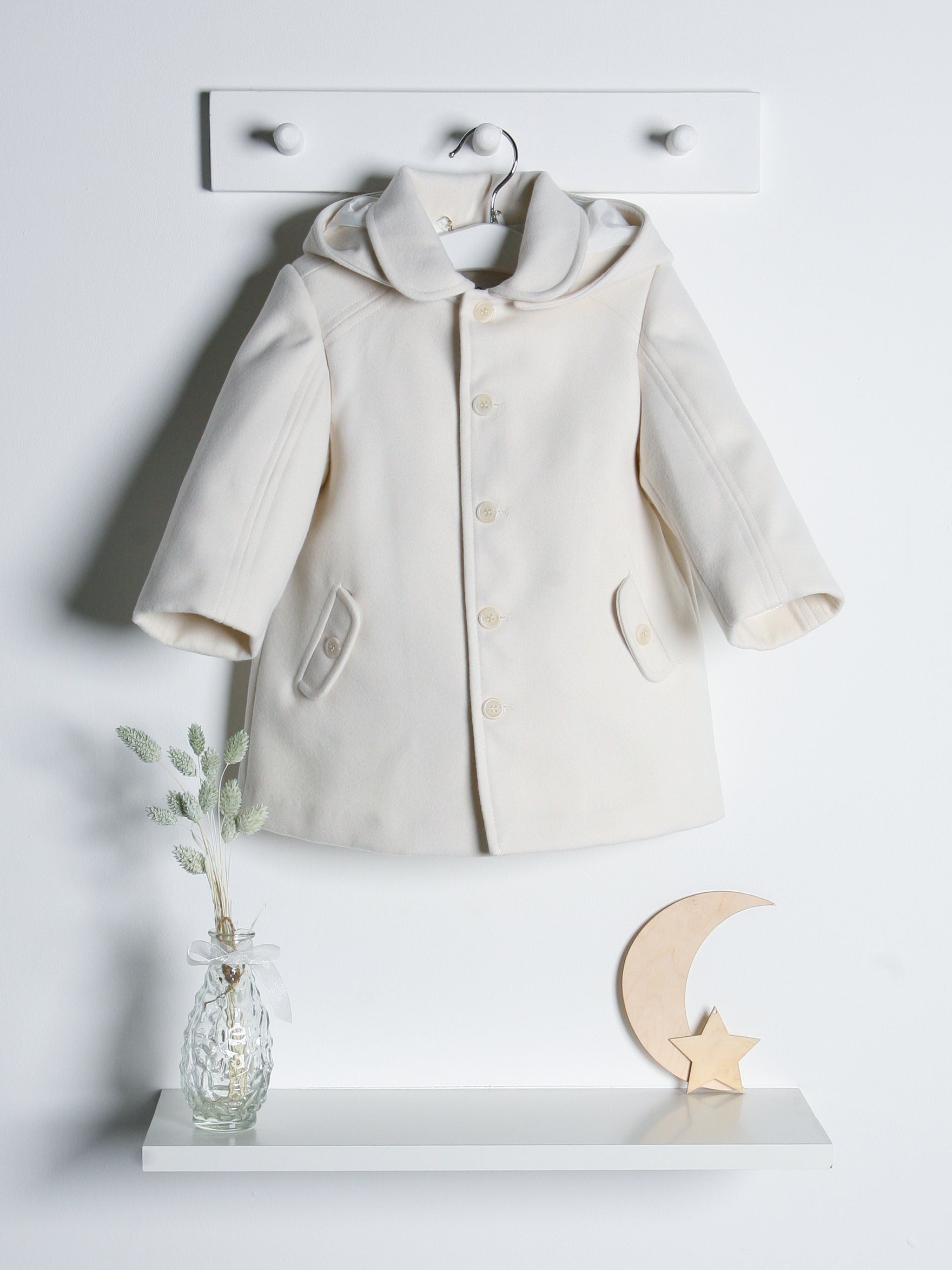 Sarah Louise Ivory Traditional Coat - Rose & Albert