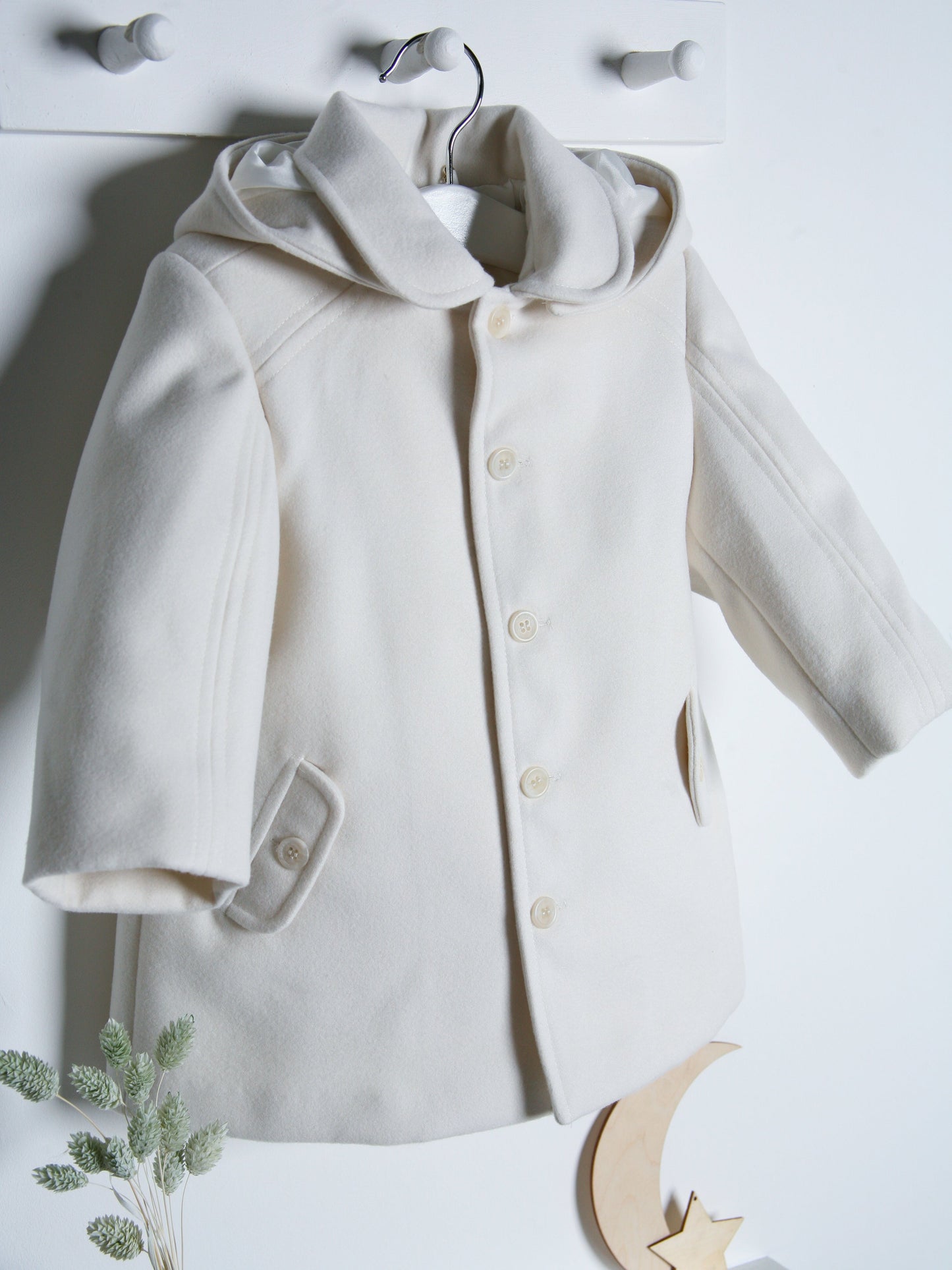 Sarah Louise Ivory Traditional Coat - Rose & Albert