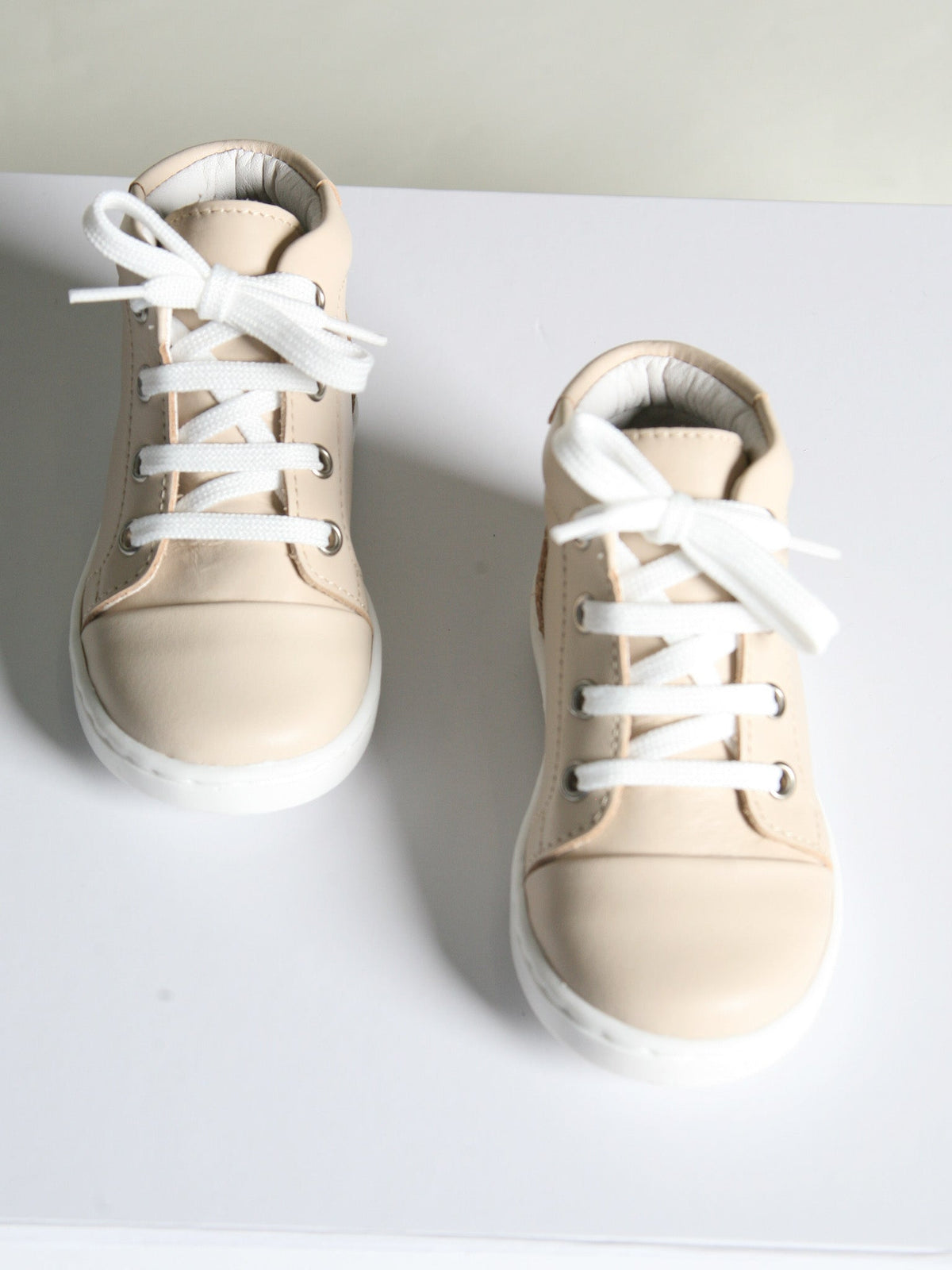 Borboleta Nude 'Danilo' Leather Hi-Top Boots - Rose & Albert
