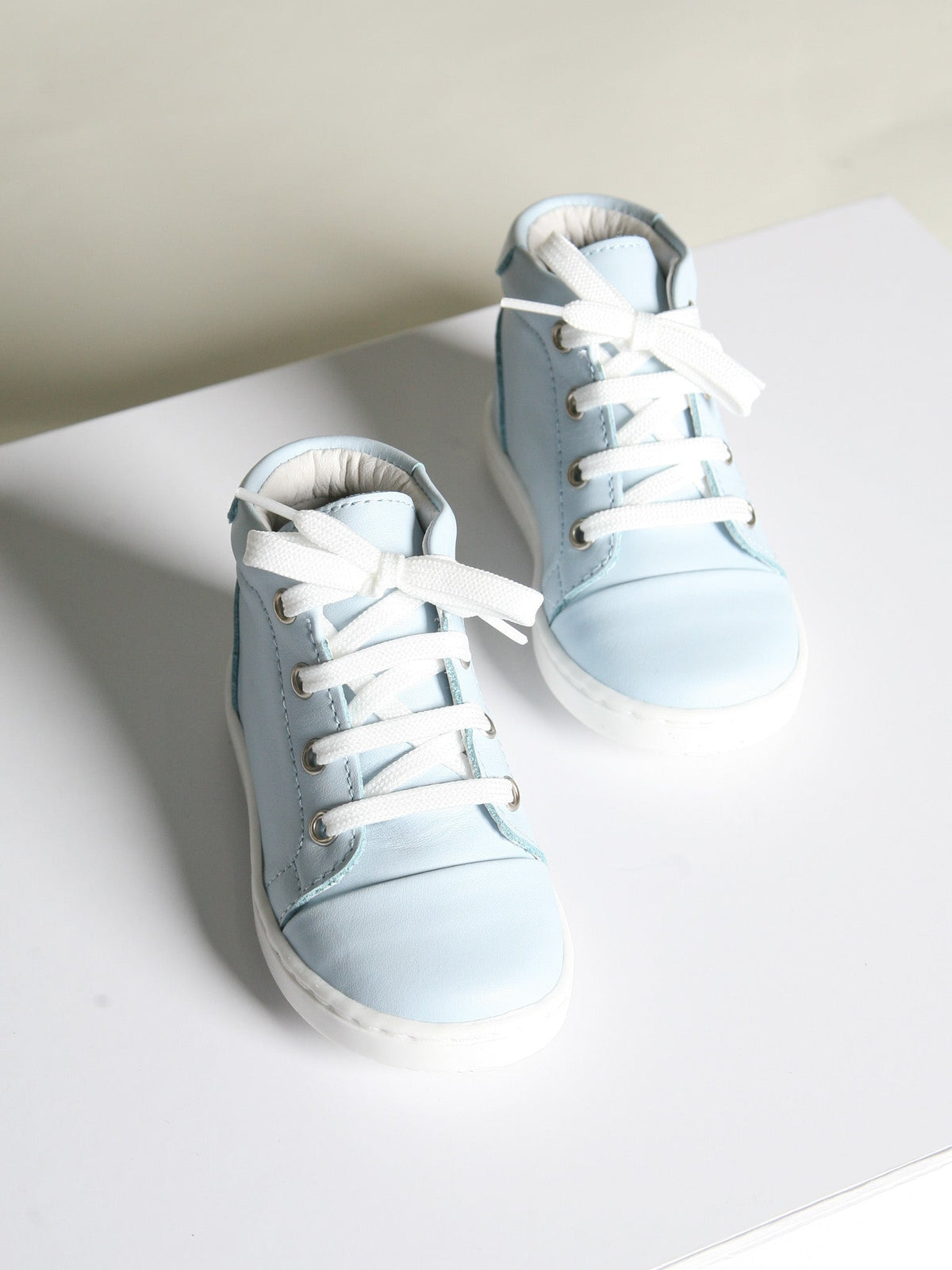 Borboleta Blue 'Danilo' Leather Hi-Top Boots - Rose & Albert