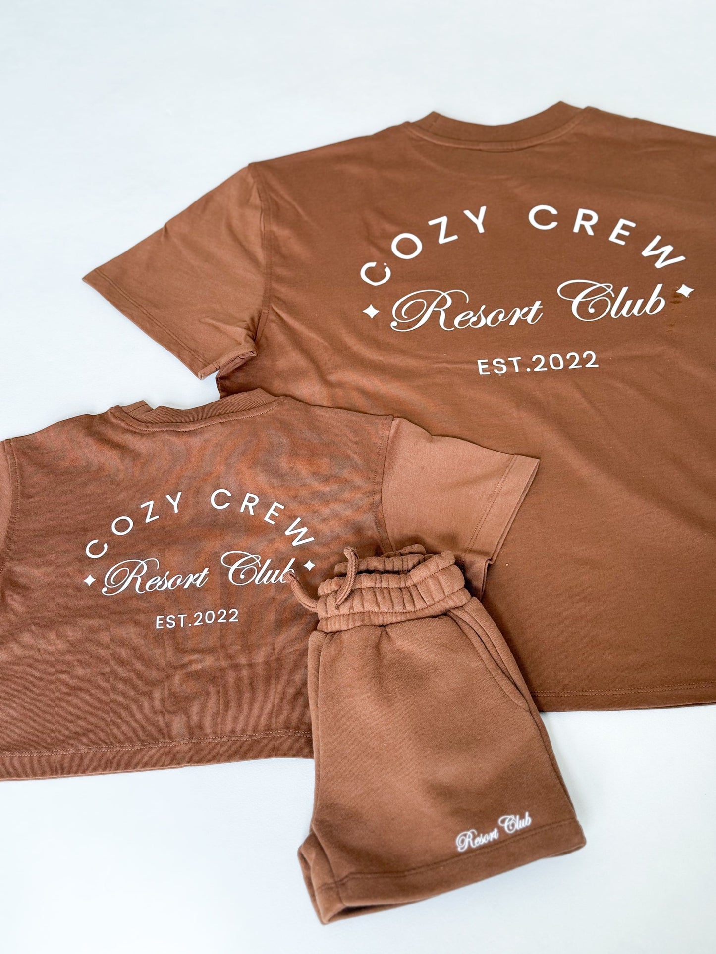 Mini Cozy Crew Resort Club Shorts - Toffee Cozy Crew Club Outfit Sets mora-uk.myshopify.com cozy-crew-resort-club-shorts-toffee   5POUND, All Products, BFCM-60, BFCM20, BOTTOMS, CHRISTMAS20, easter50, Holiday Inn, nonpersonalised, PADDY33, resort club collection, shorts, ultracozy, whatnot, wholesale, wholesale-int, WINTER80