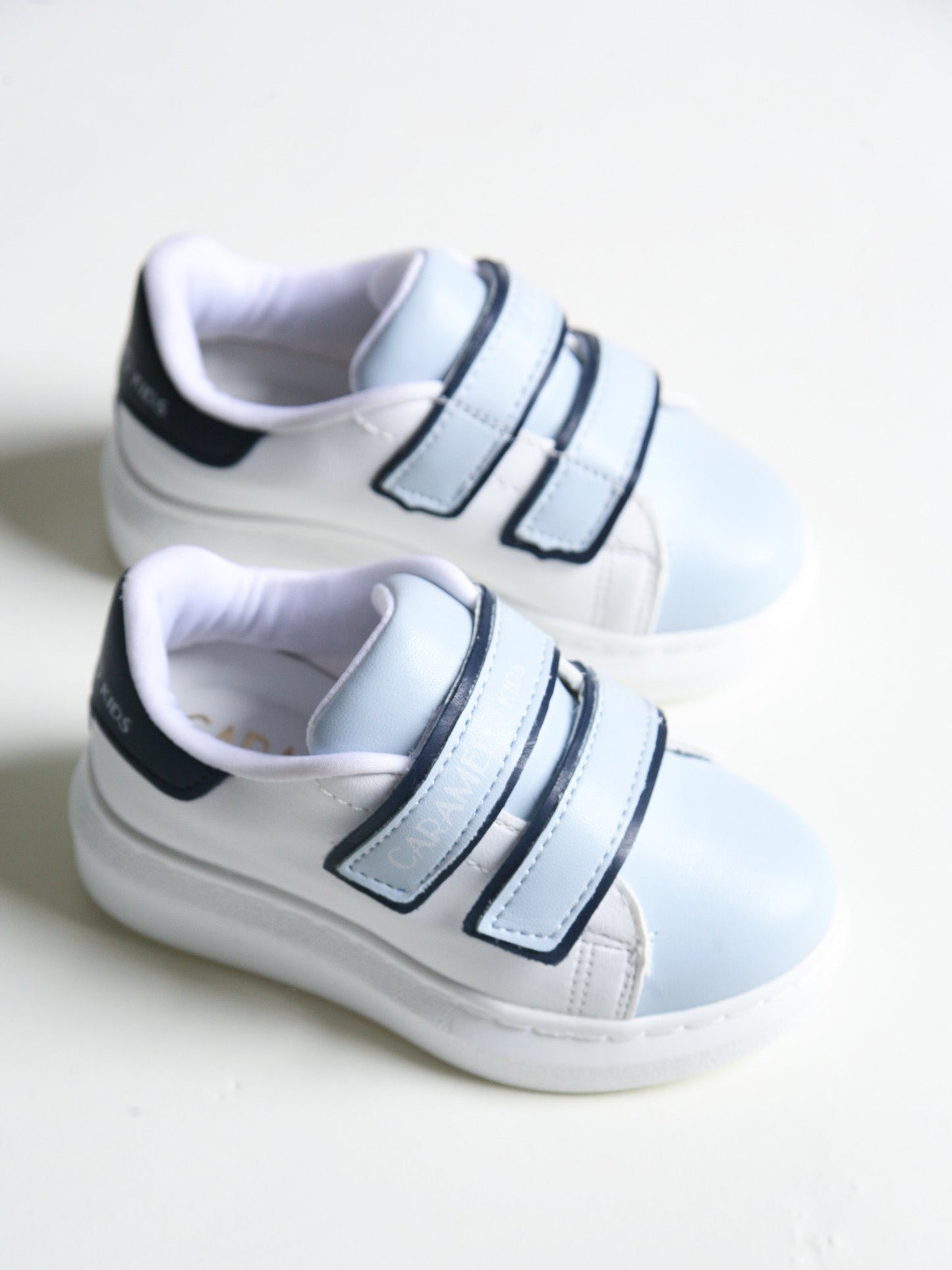 Caramelo Kids Contrast Strap Trainers in White